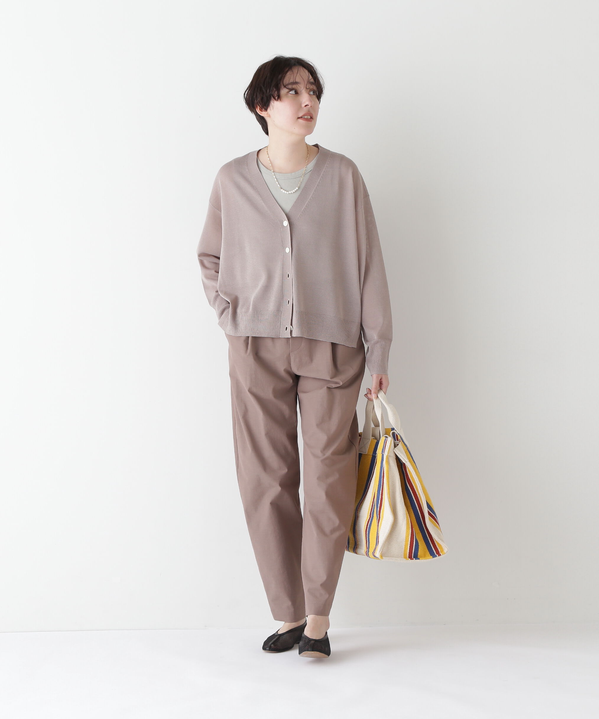  「◆【ウォッシャブル】シアーハイゲージ長袖カーディガン」|ニット・セーター|