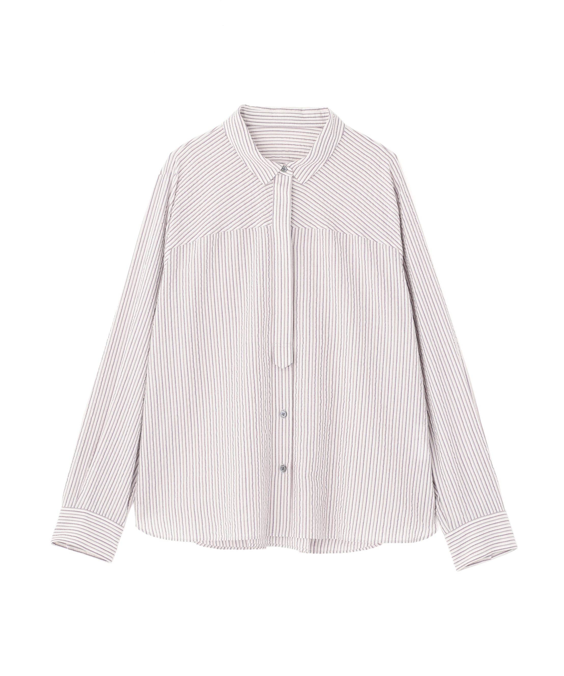  「◆パナマサッカーストライプシャツブラウス」|シャツ・ブラウス|