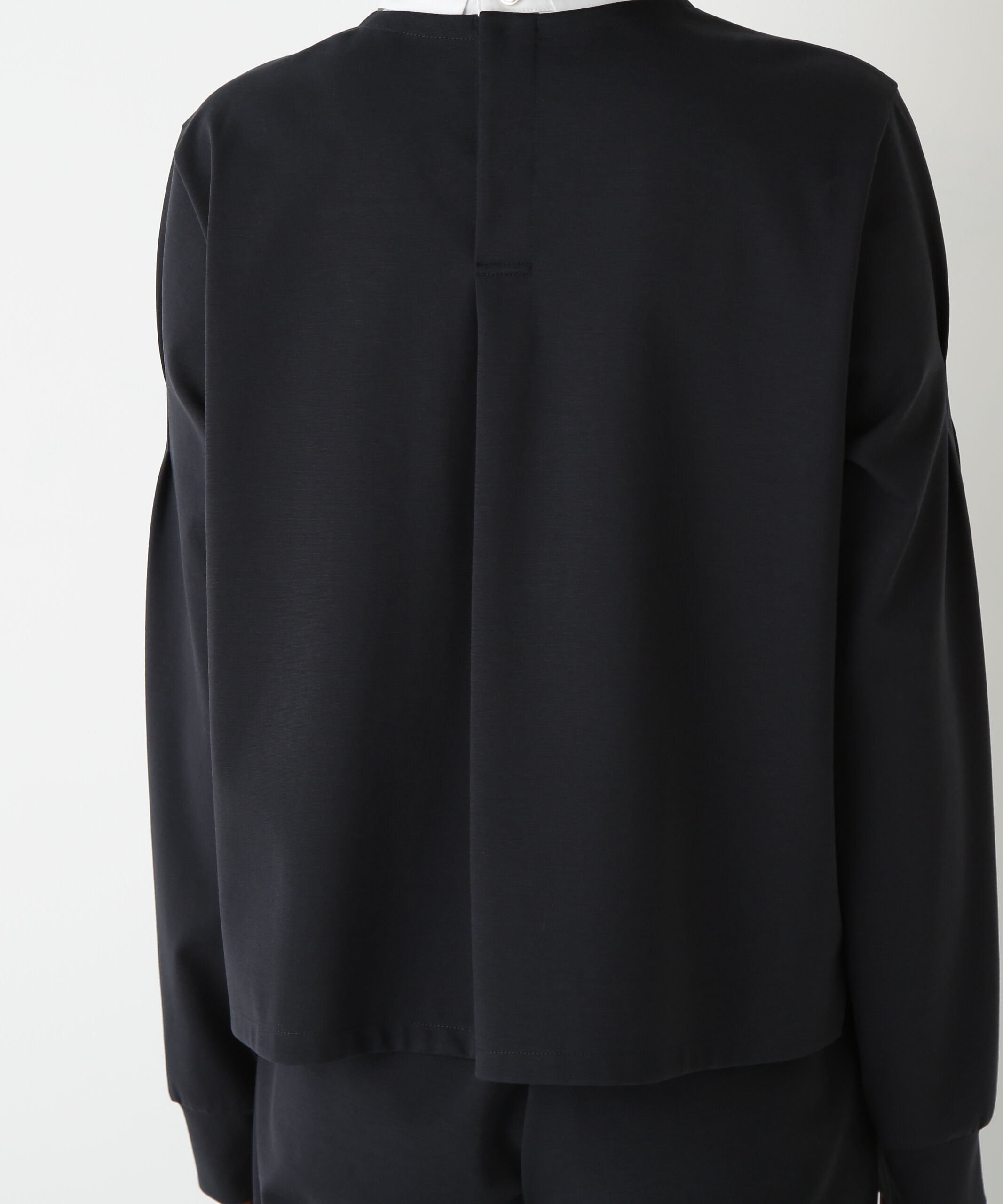  「◆ストレッチポンチシャツカラードッキングプルオーバー」|Tシャツ・カットソー|