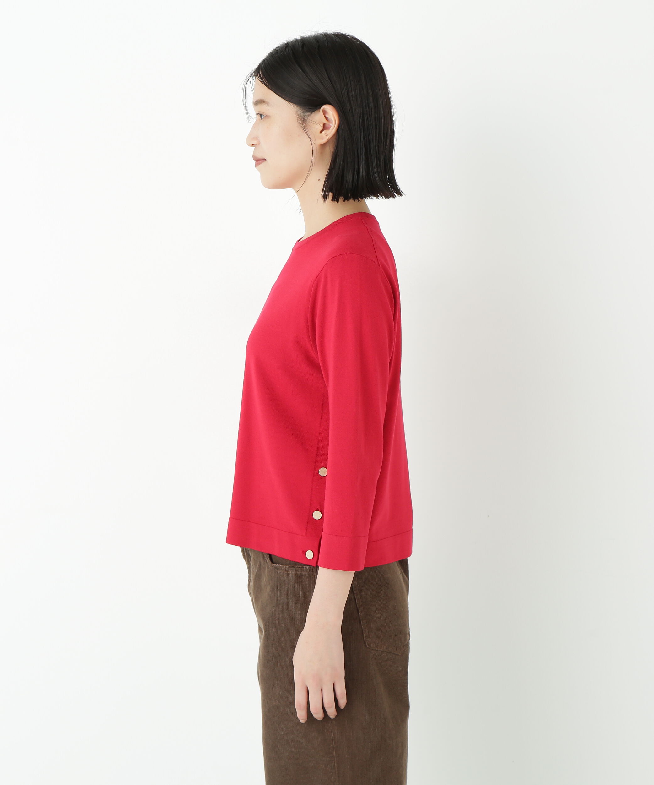  「◆レーヨン混ハイゲージクルーネックプルオーバー」|ニット・セーター|