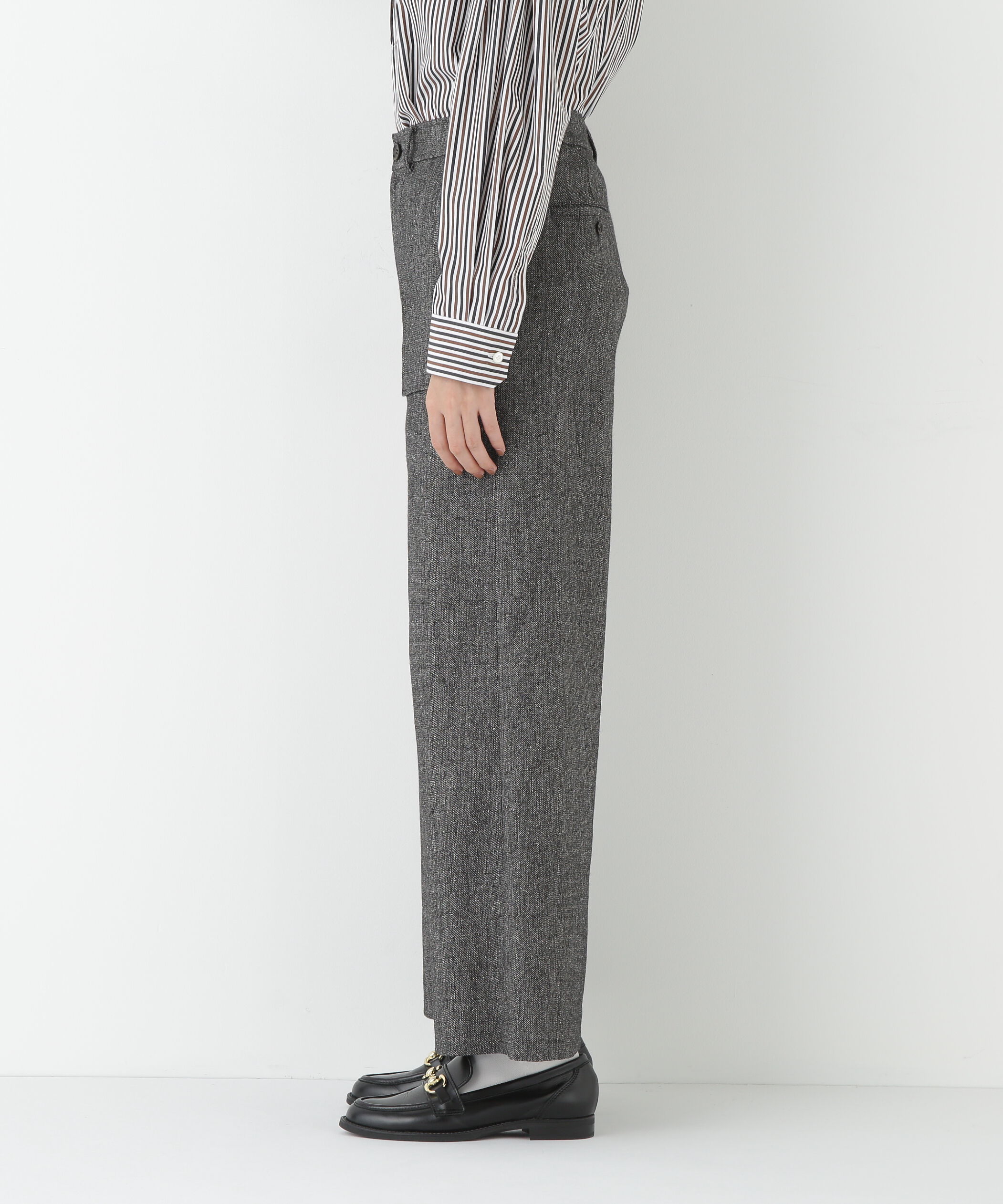  「◆シルクネップツイルツィードベイカーセミワイドパンツ」|その他|