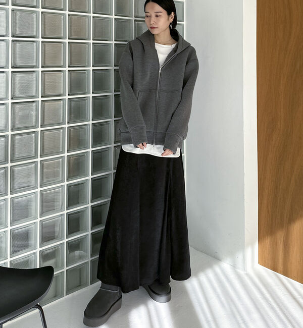 Doux archives「ワッシャーピーチサテンスカート」|スカート|