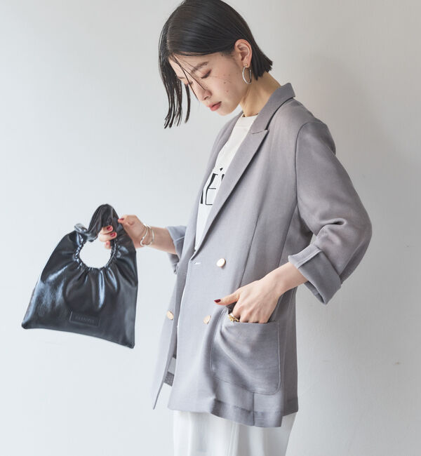 Doux archives「メッシュテーラードダブルジャケット」|テーラードジャケット|