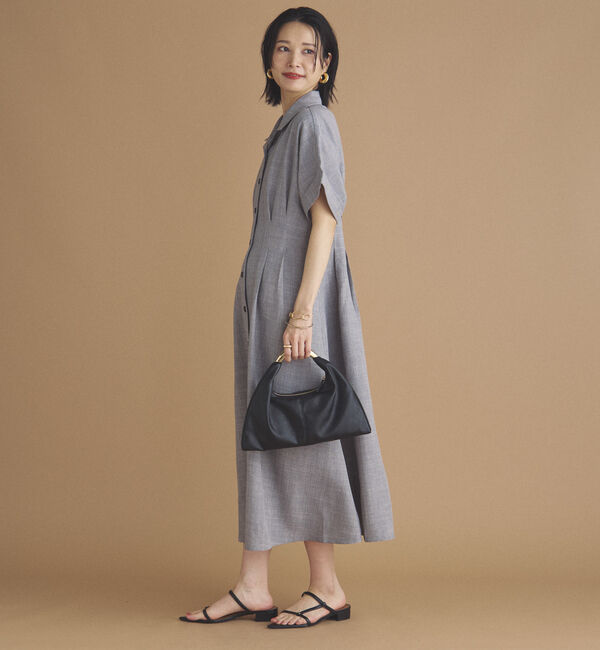 Doux archives「タックフレアシャツワンピース」|ワンピース|