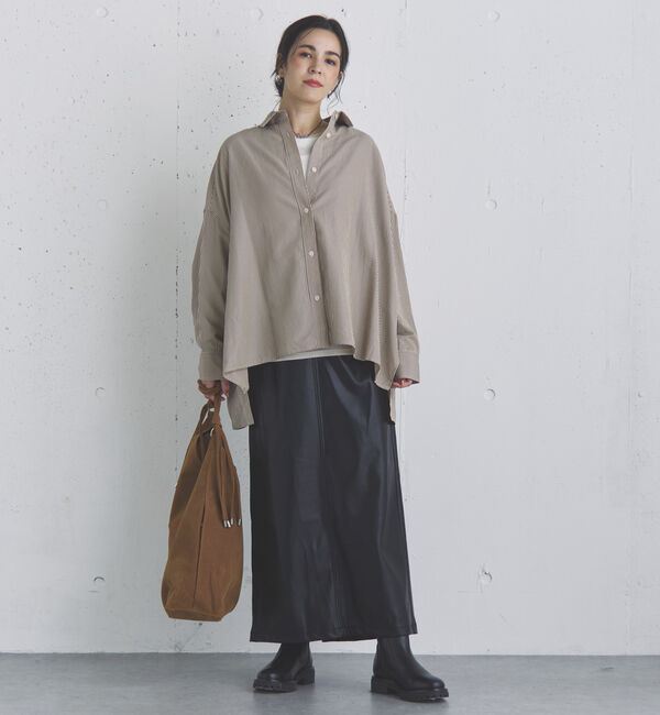 Doux archives「ストライプポンチョシャツ」|シャツ・ブラウス|