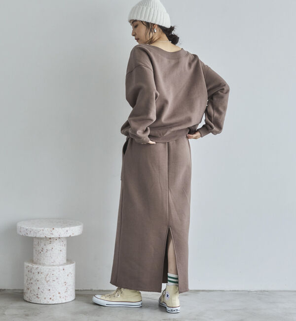 Doux archives「裏起毛Ｖネック前後２ＷＡＹプルオーバー」|Tシャツ・カットソー|