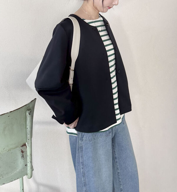 Doux archives「ダンボールノーカラージャケット」|ノーカラージャケット|