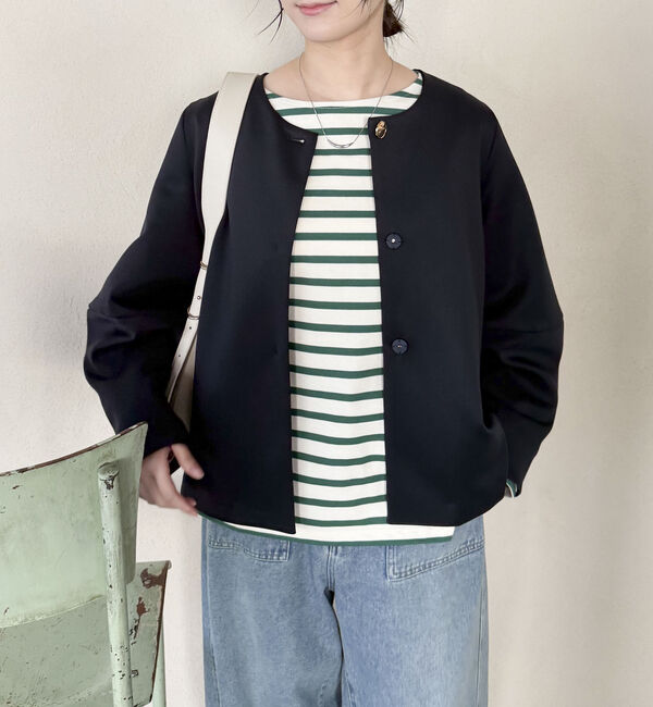 Doux archives「ダンボールノーカラージャケット」|ノーカラージャケット|