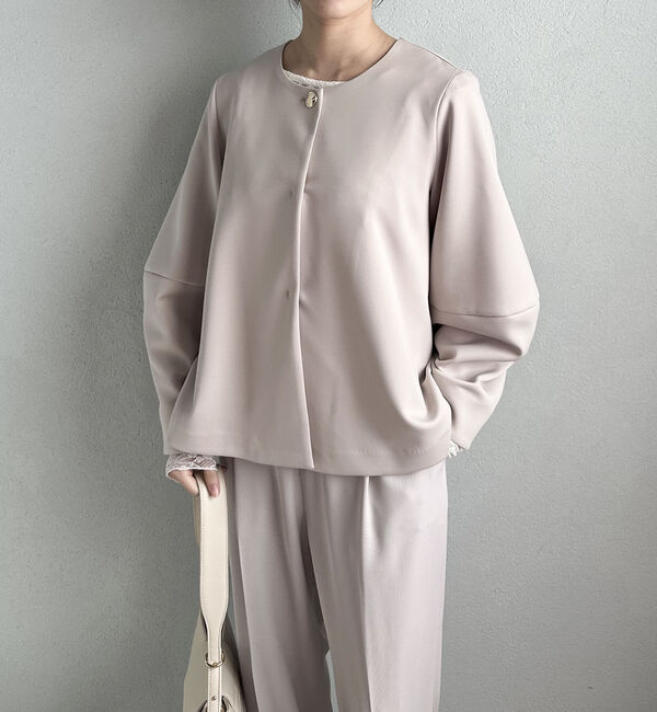 Doux archives「ダンボールノーカラージャケット」|ノーカラージャケット|