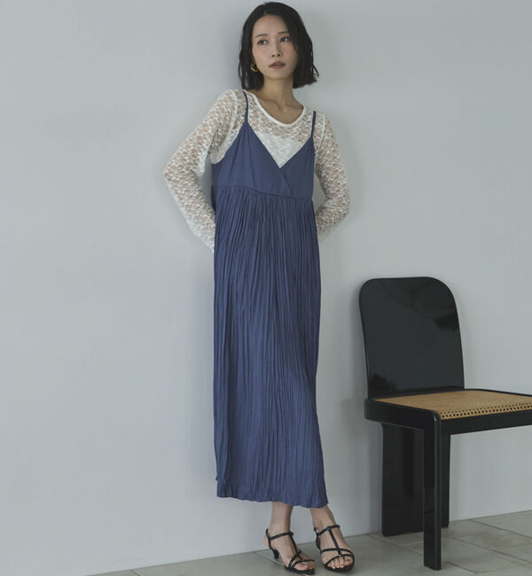 Doux archives「割繊ワッシャーキャミワンピ―ス」|ワンピース|