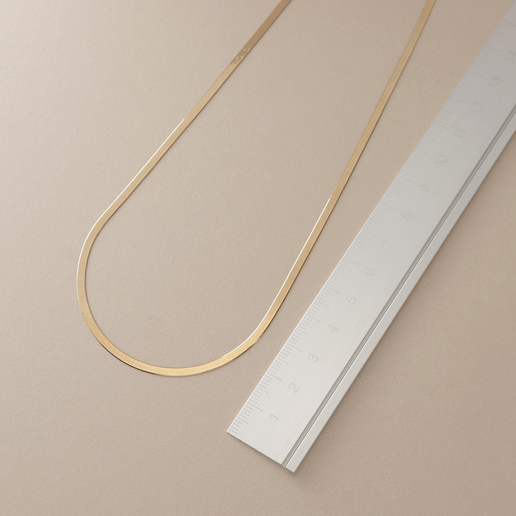 COCOSHNIK「K18イタリアンフラットスネーク ネックレス」|ネックレス|