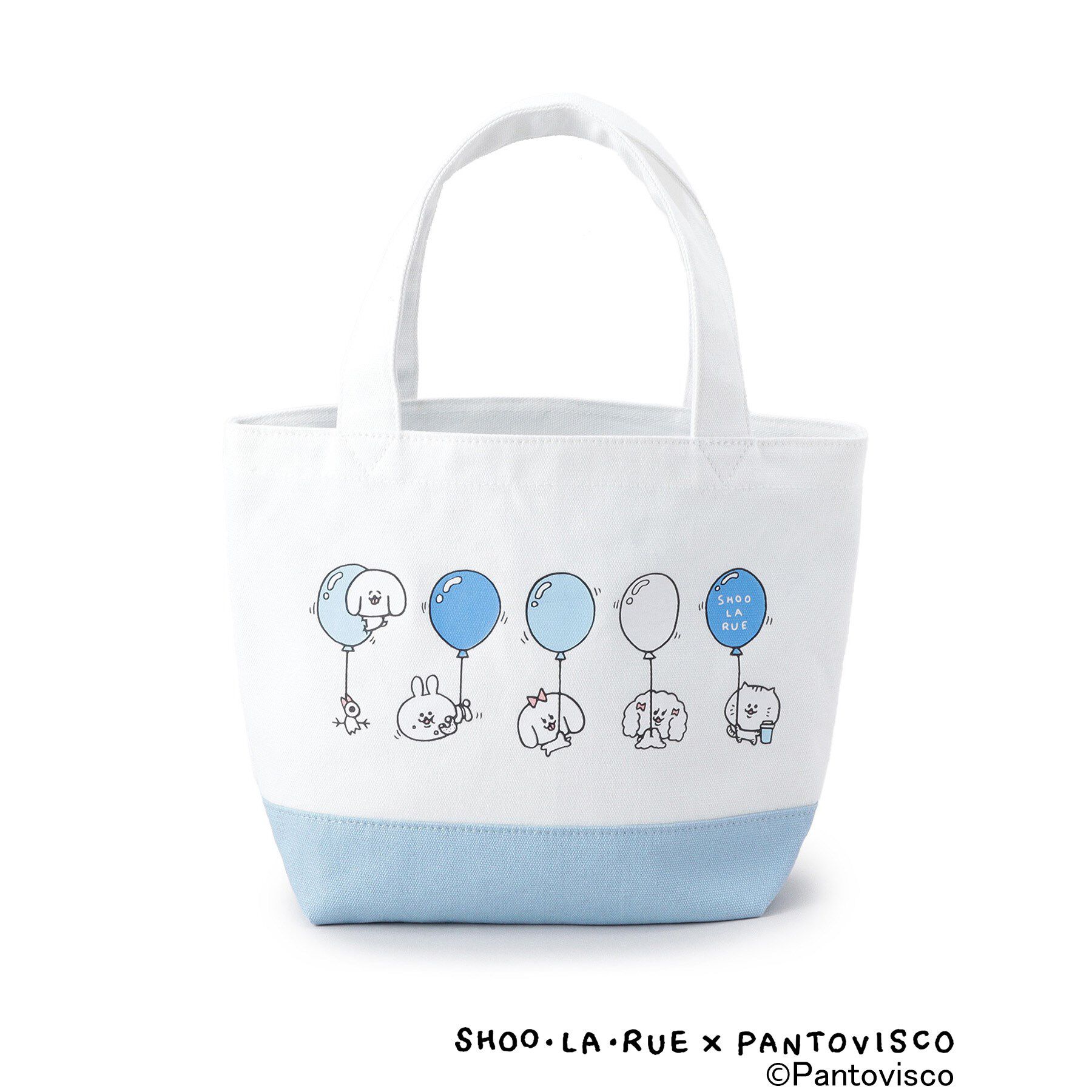 SHOO･LA･RUE「【パントビスコ／ぺろち】ミニトートバッグ」|トートバッグ|ブルー(591)