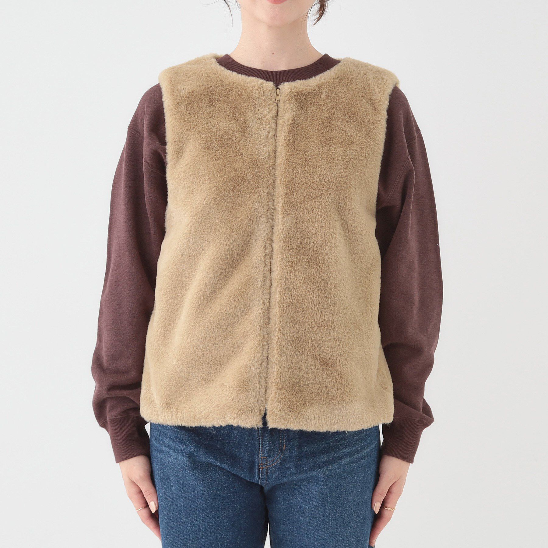 SHOO･LA･RUE「【撥水/マルチWAY】フェイクファーライナー付き 欲張りマンパ」|ブルゾン・スタジャン|