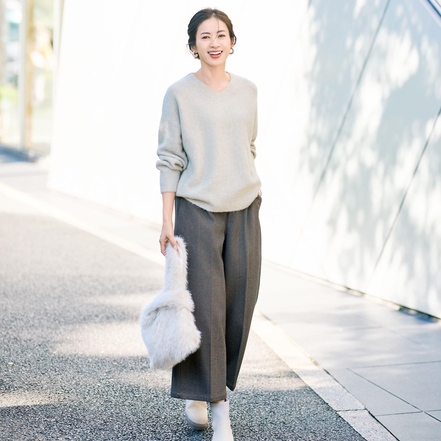 SHOO･LA･RUE「ふわふわVネックニット」|ニット・セーター|