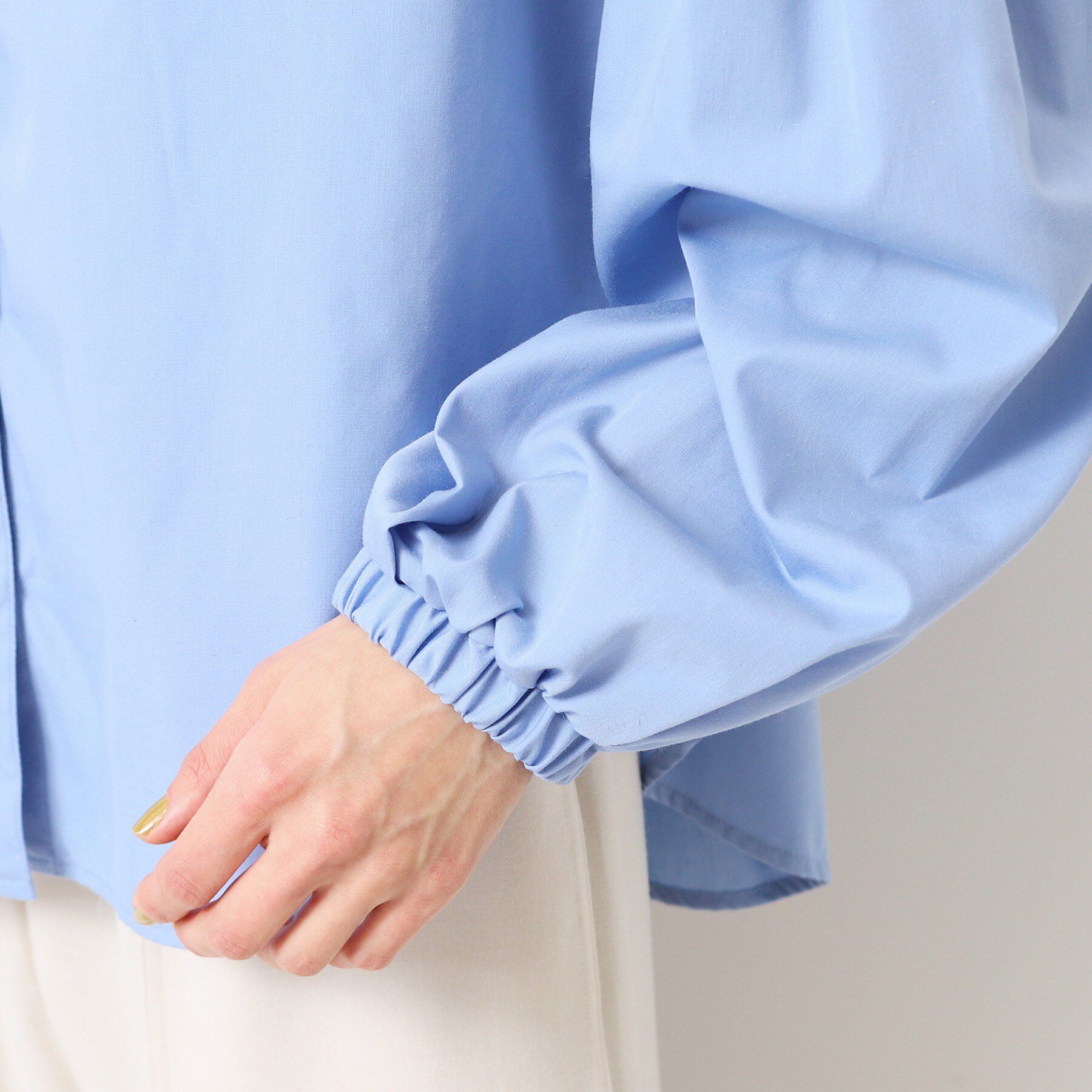 Dessin「【洗える】バンドカラー袖デザインシャツ（S～L）」|シャツ・ブラウス|