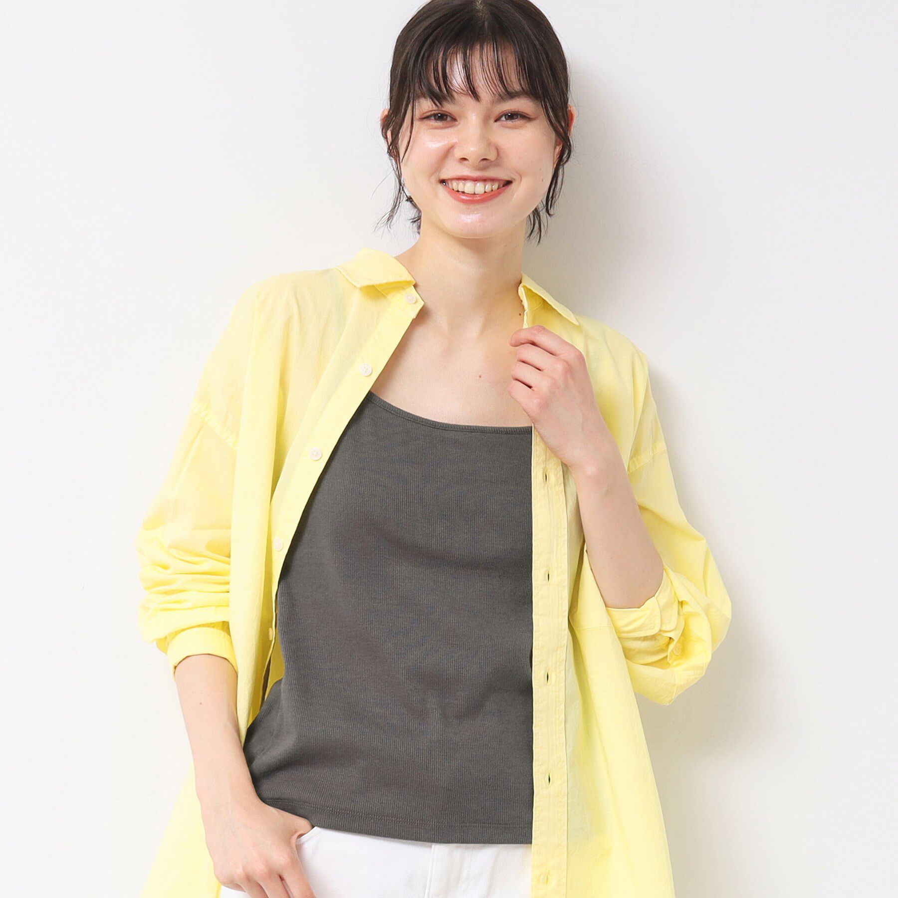 Dessin「◆【洗える】カップ付キャミソール」|キャミソール|チャコールグレー(0