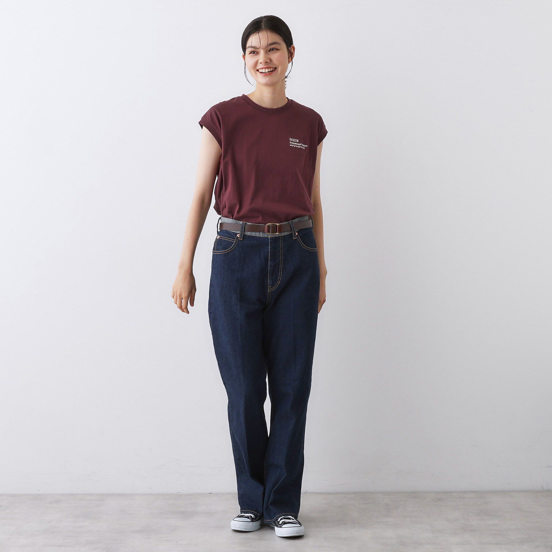 Dessin「【洗える】オーガニックコットンフレンチスリーブ」|Tシャツ・カットソー|