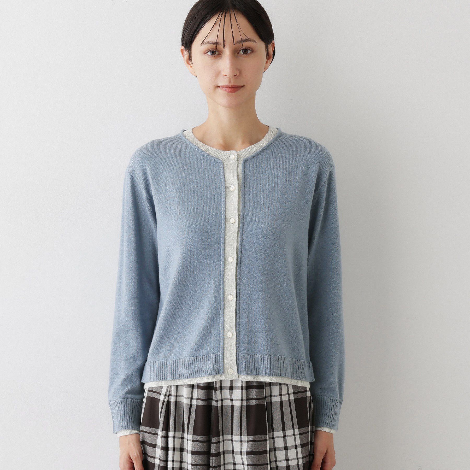 Dessin「【洗える】バイカラーカーディガン」|カーディガン|