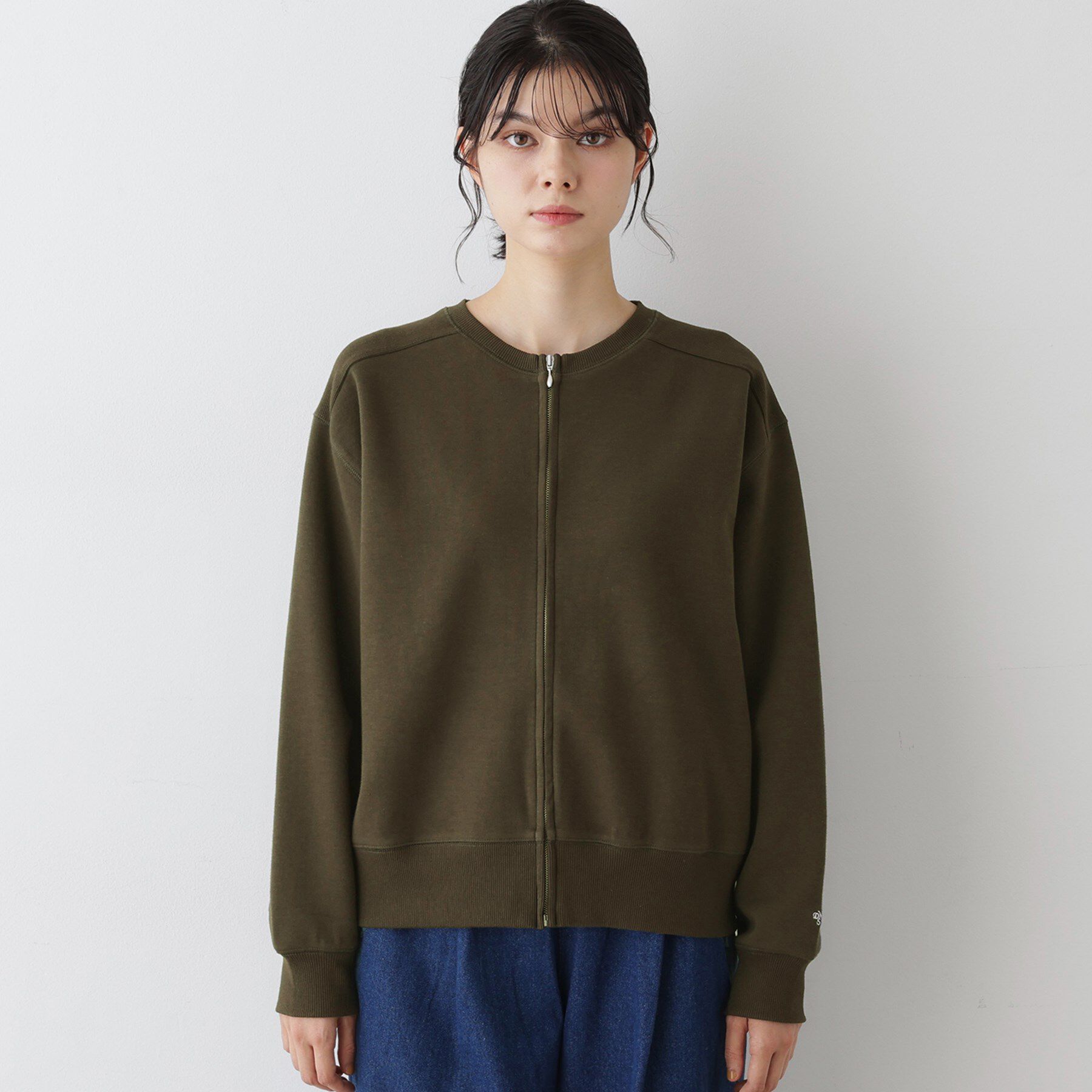 Dessin「【洗える】フロントジップカーディガン」|カーディガン|