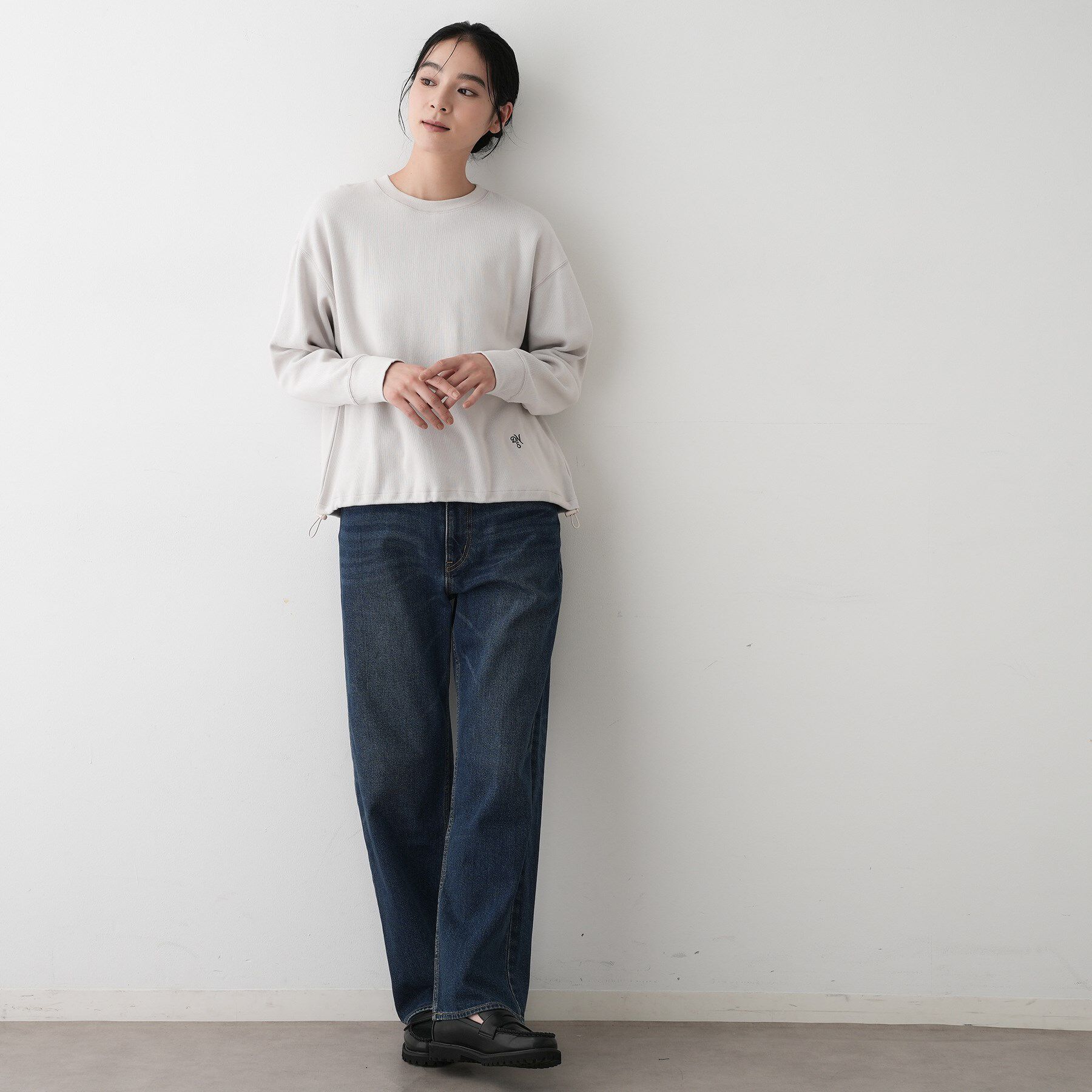 Dessin「【洗える】裾ドロスト付きカットソー」|Tシャツ・カットソー|