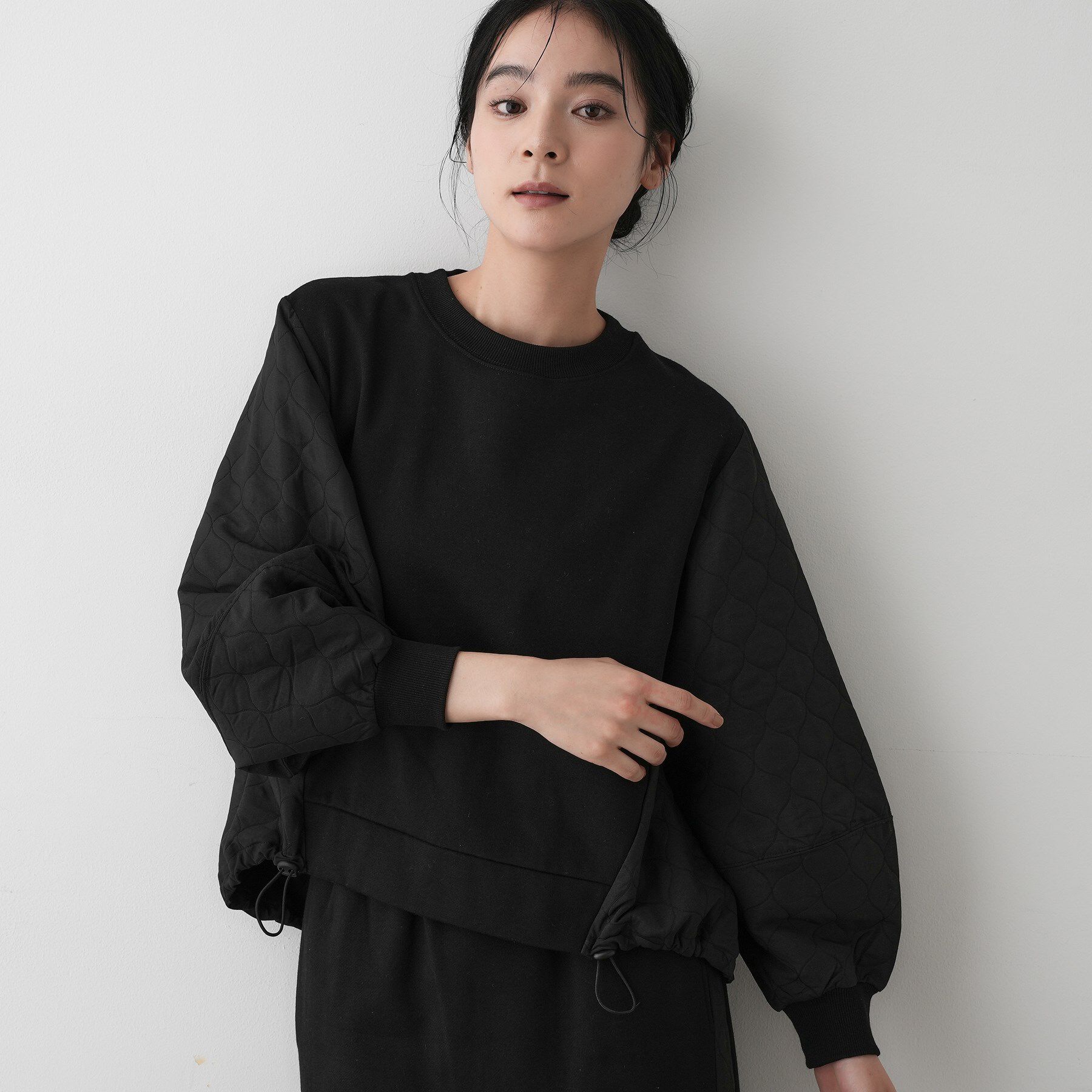 Dessin「【セットアップ可/洗える】裏毛キルトトップス」|Tシャツ・カットソー|