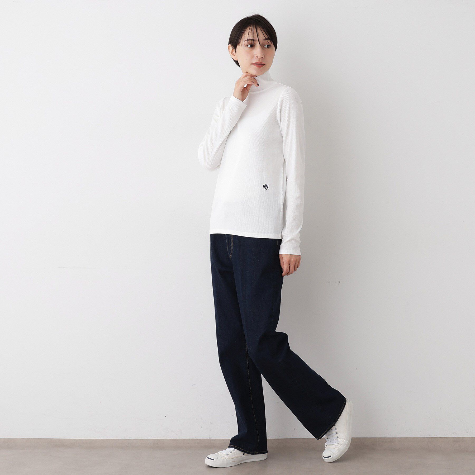 Dessin「【吸湿発熱/抗菌防臭】ジンジャー混タートルネックプルオ－バー」|Tシャツ・カットソー|