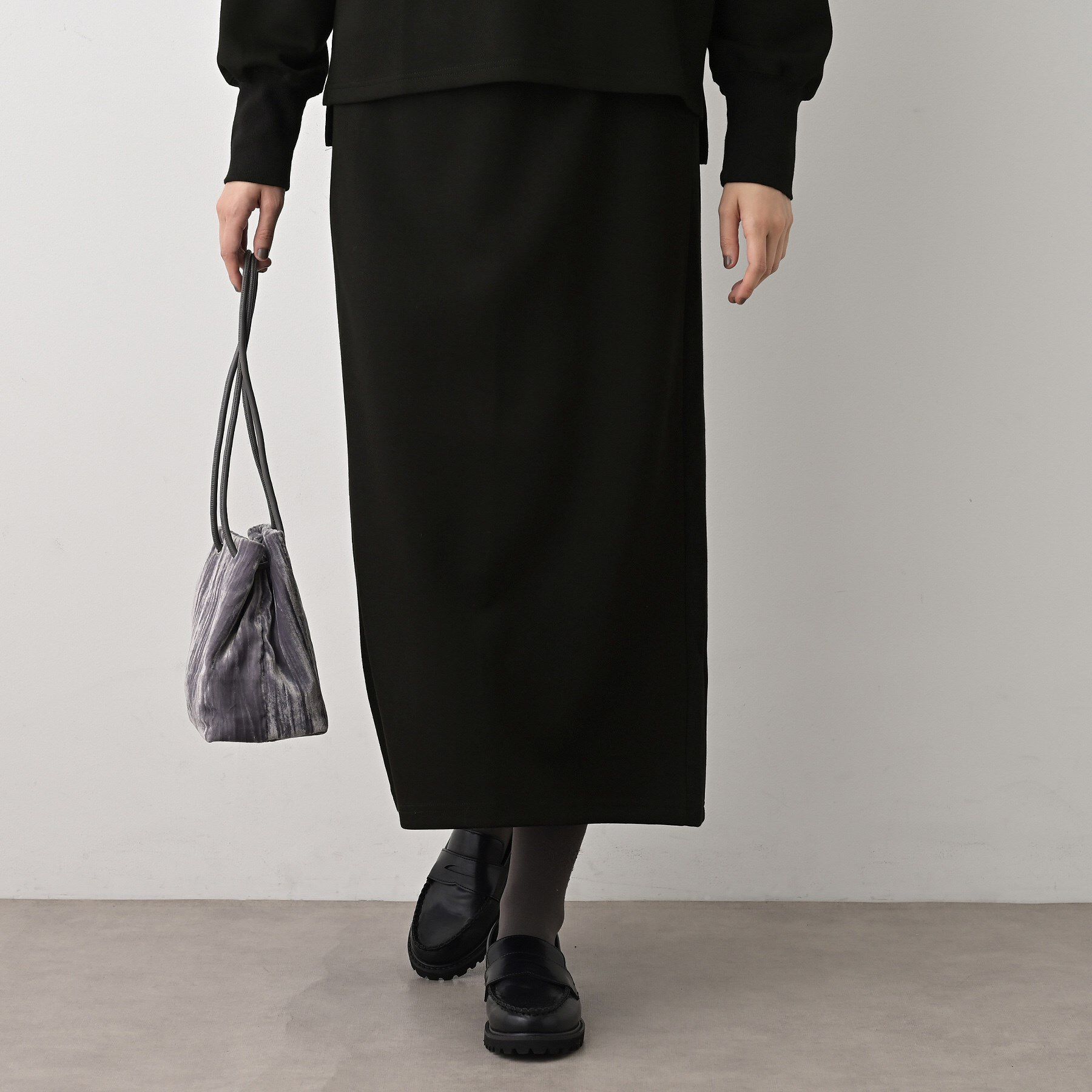 Dessin「【セットアップ可/洗える】切り替えデザインサイドリブスカート」|スカート|