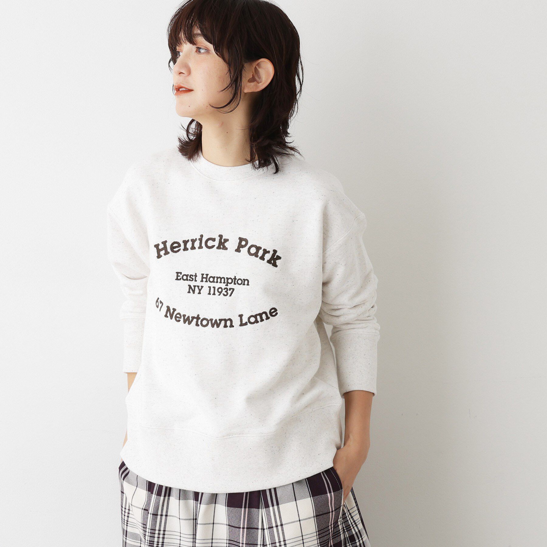 Dessin「【ユニセックス/洗える】ネップ裏毛スウェットトレーナー」|パーカー|