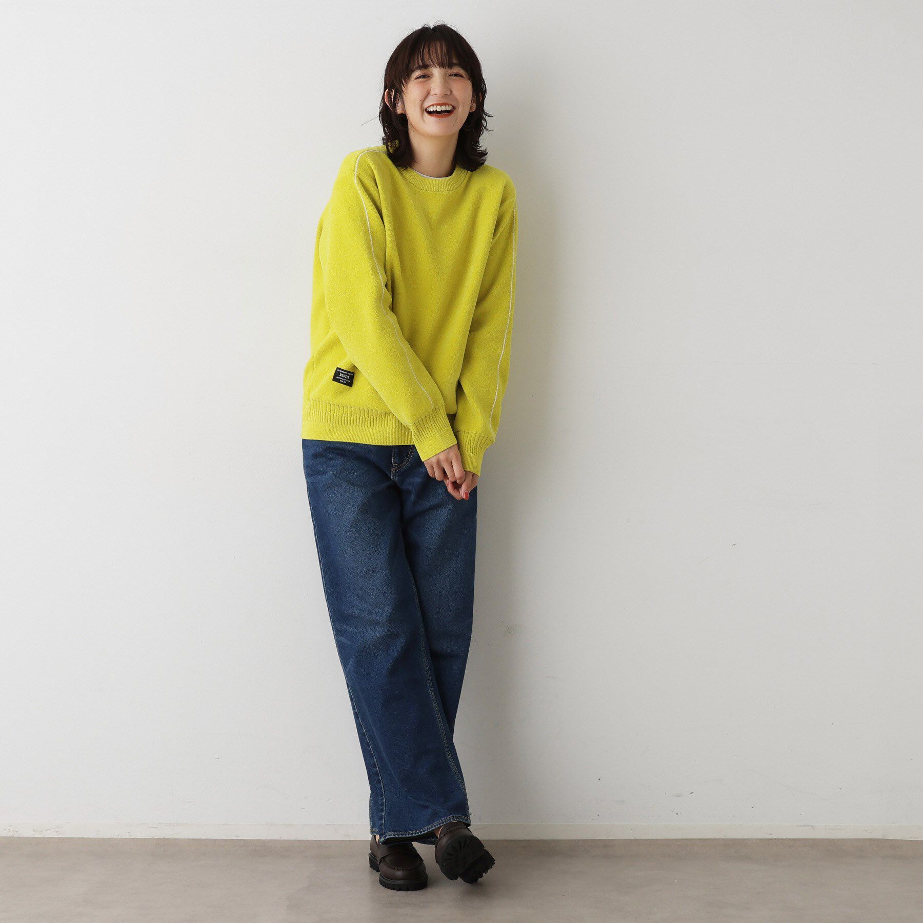 Dessin「【ユニセックス/洗える】ミニモールニット」|ニット・セーター|