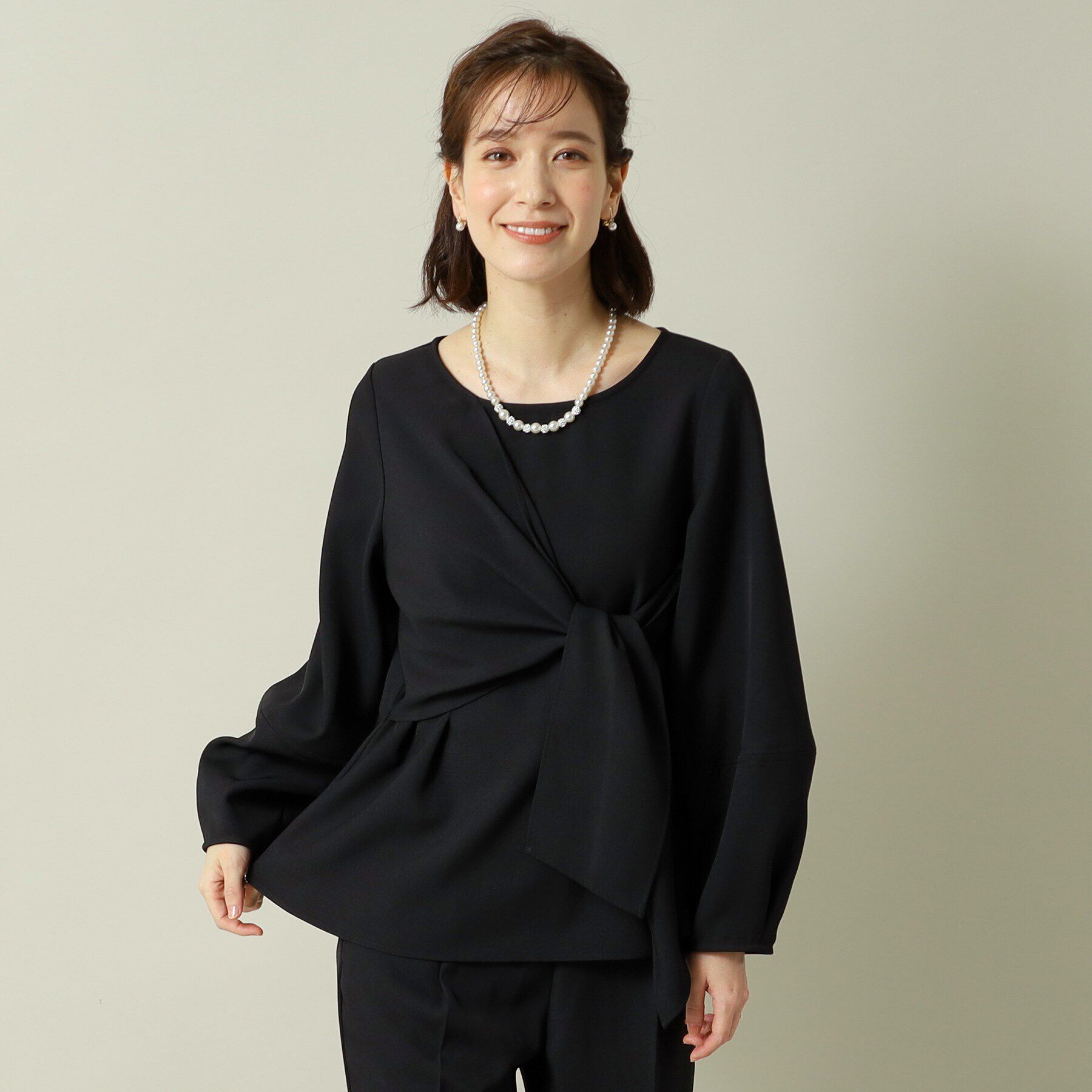 ITS&rsquo;DEMO「【通勤／手洗い可／吸水速乾】ツイルブラウス」|シャツ・ブラウス|