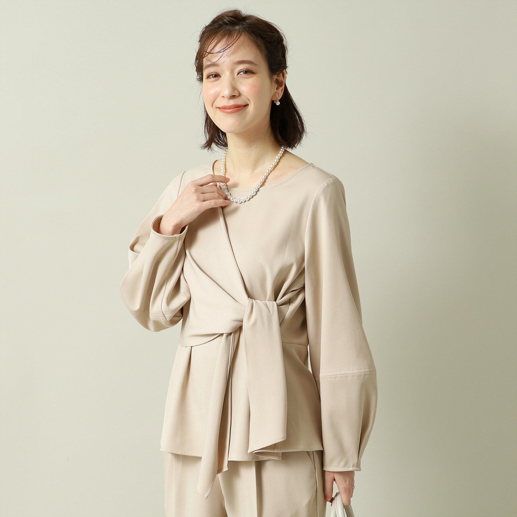 ITS&rsquo;DEMO「【通勤／手洗い可／吸水速乾】ツイルブラウス」|シャツ・ブラウス|