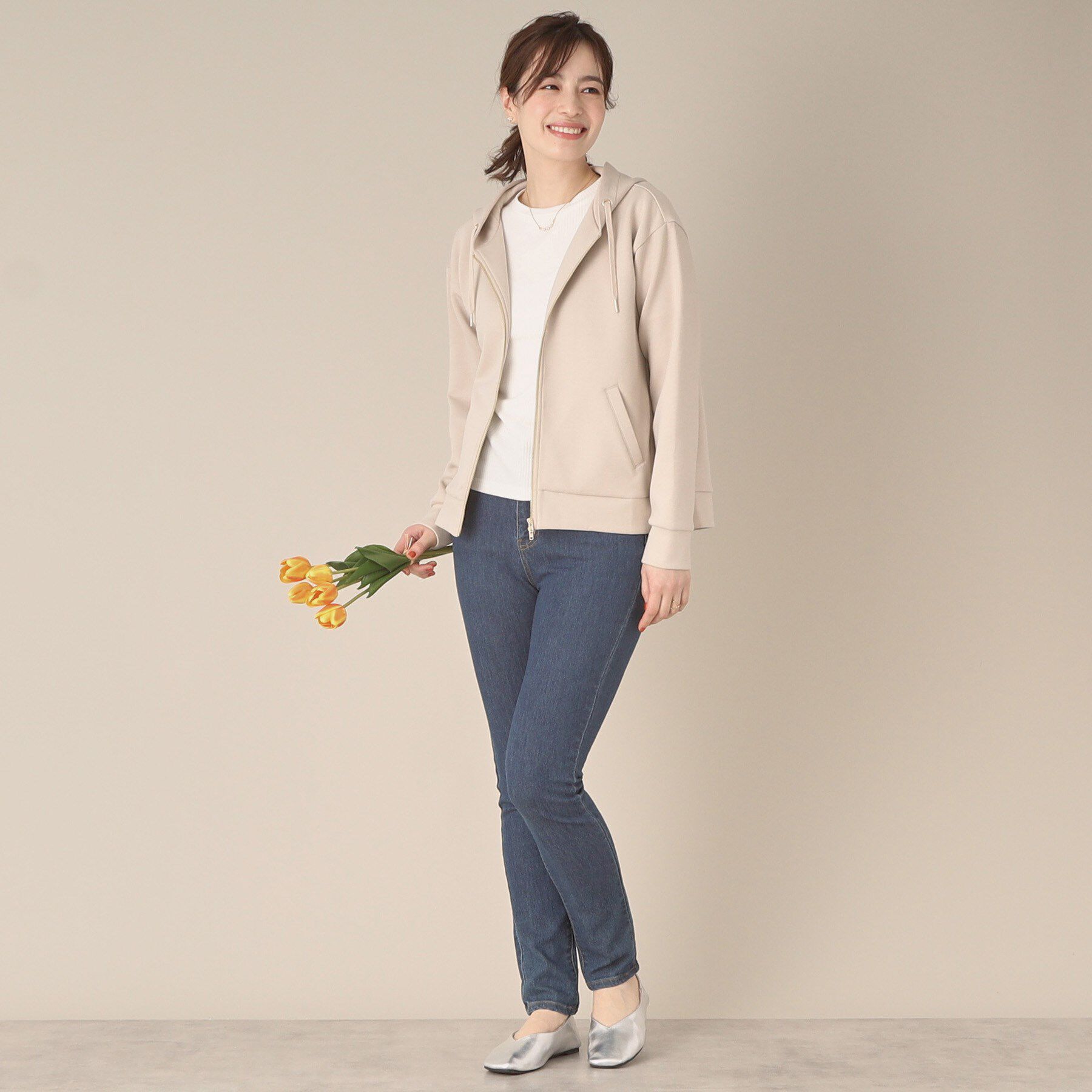 ITS&rsquo;DEMO「【手洗い可】ダブルジップダンボールパーカ」|パーカー|