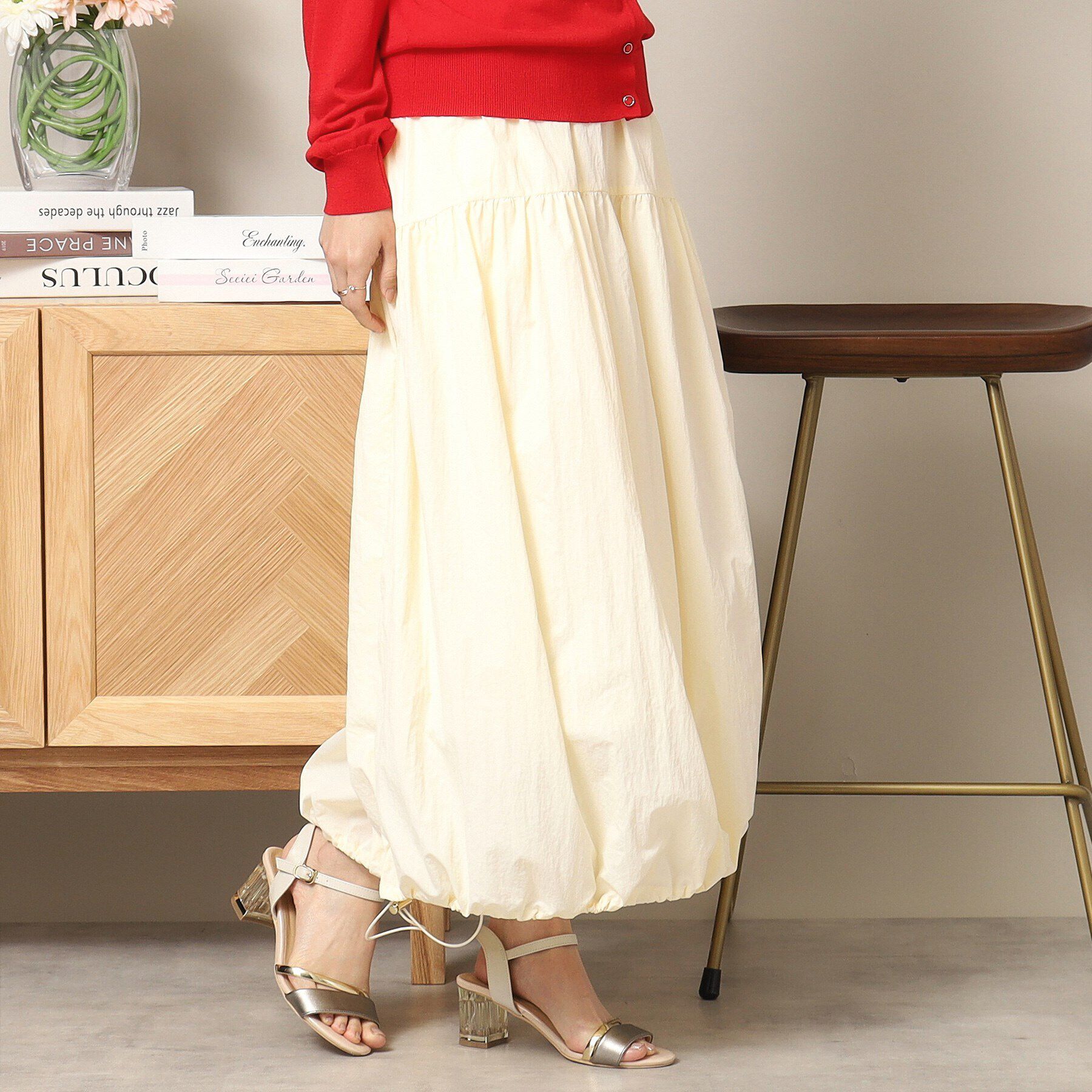 ITS&rsquo;DEMO「【後ろウエストゴム／手洗い可】バルーンスカート」|スカート|