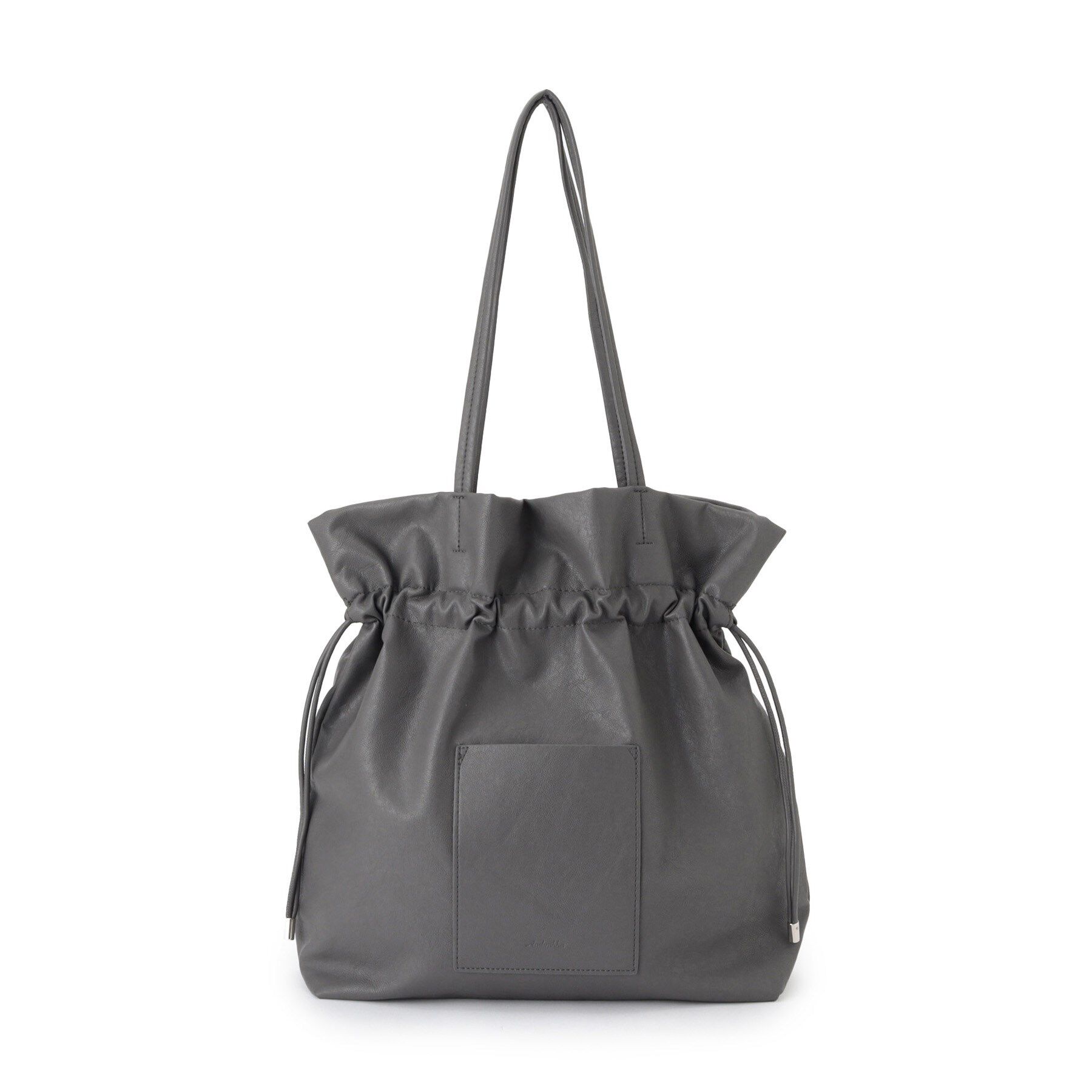 ITS&rsquo;DEMO「【A4対応】合皮巾着トート」|トートバッグ|