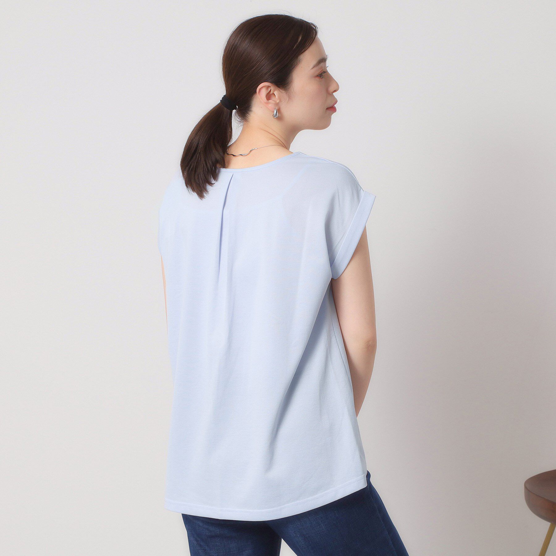 ITS&rsquo;DEMO「【吸水速乾／洗濯機OK／洗濯後しわになりにくい】カットミラノVネックプルオーバー」|Tシャツ・カットソー|