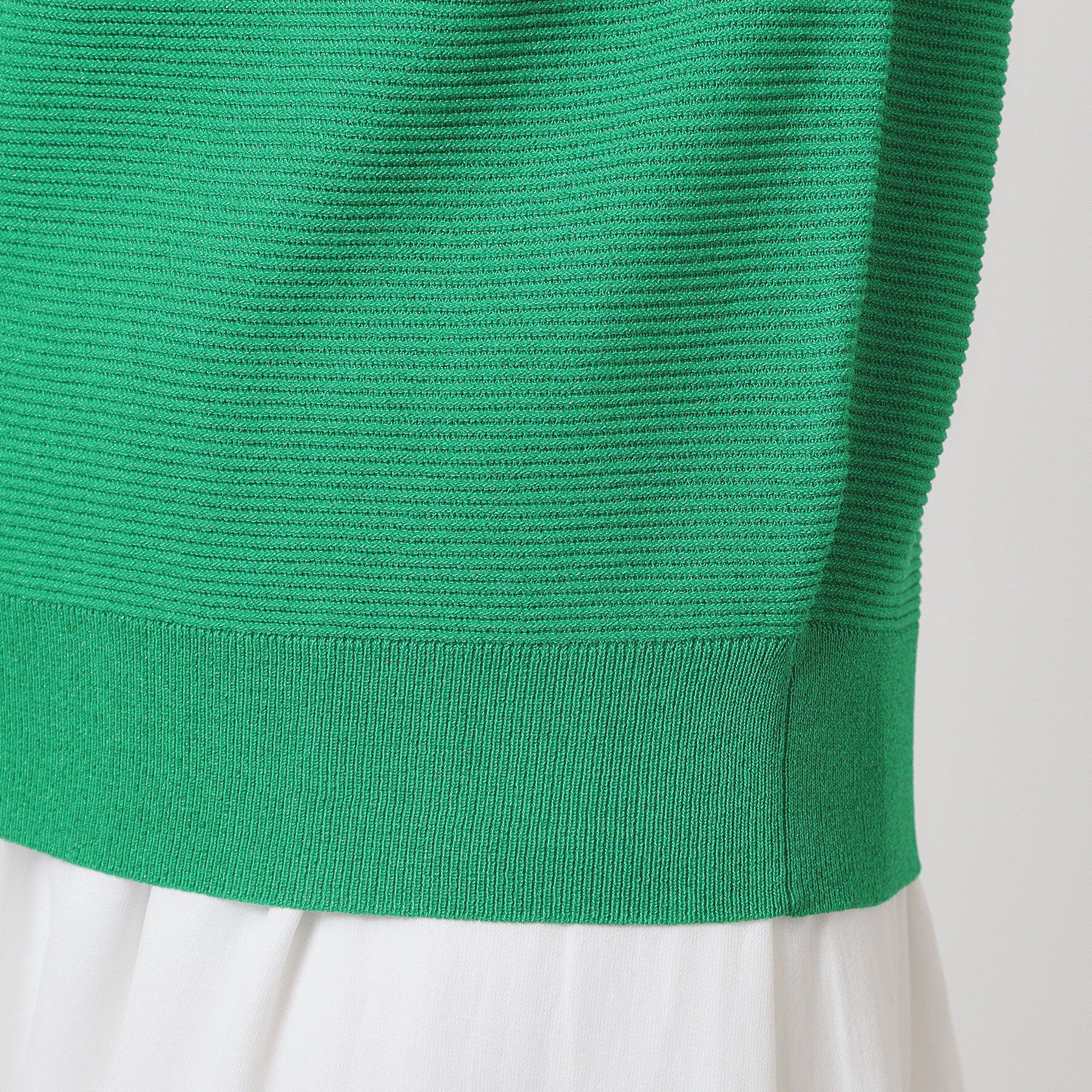 ITS&rsquo;DEMO「【さらりタッチ／ラメ／洗濯機OK】ラメガーターフレンチニット」|ニット・セーター|