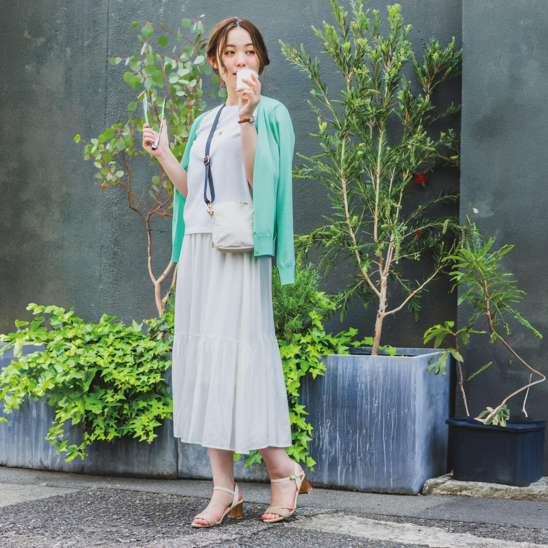 ITS&rsquo;DEMO「【UV／冷感／毛玉防止／手洗い可／M・L展開】クルーニットカーディガン」|カーディガン|