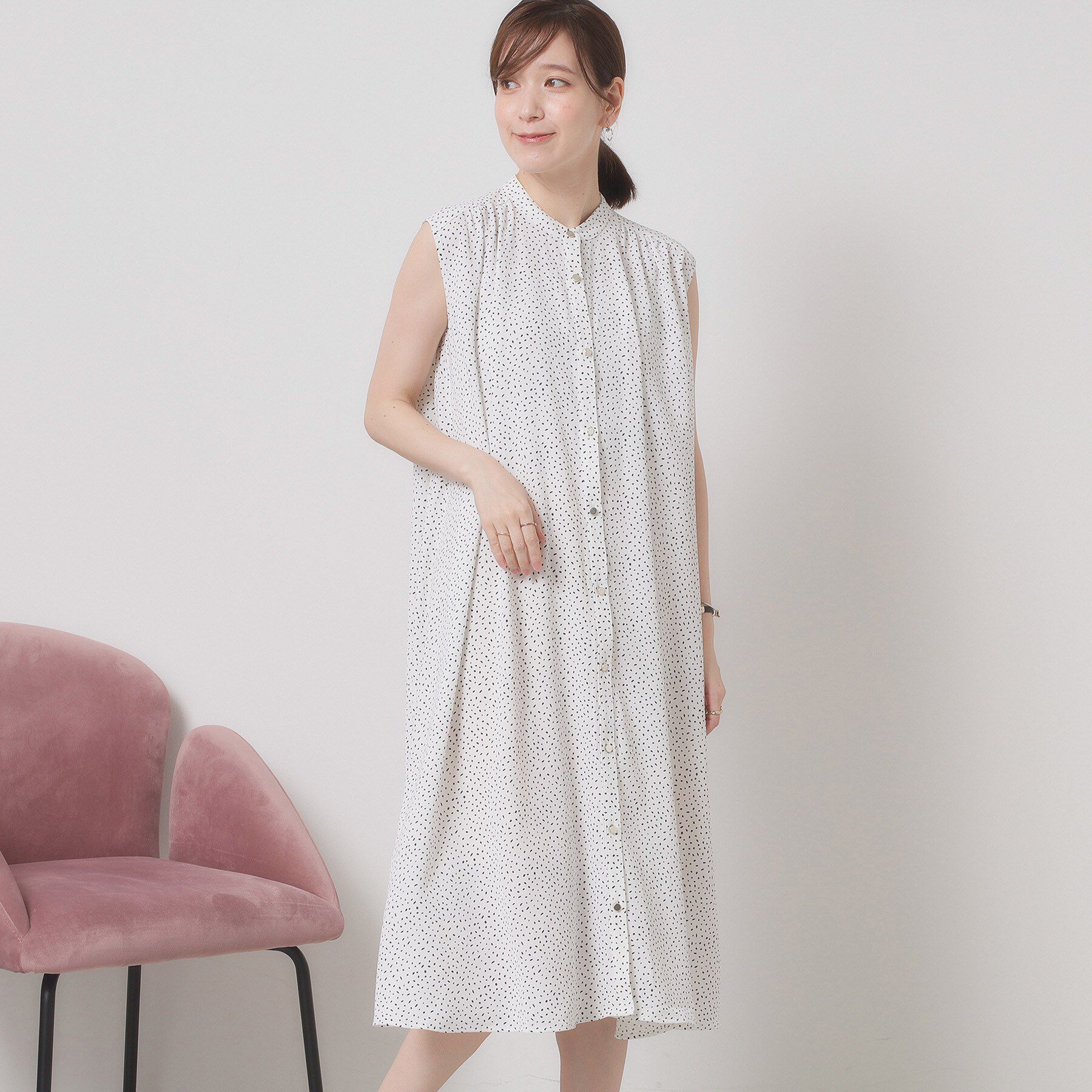 ITS&rsquo;DEMO「【接触冷感／手洗い可】前開きワンピース」|ワンピース|