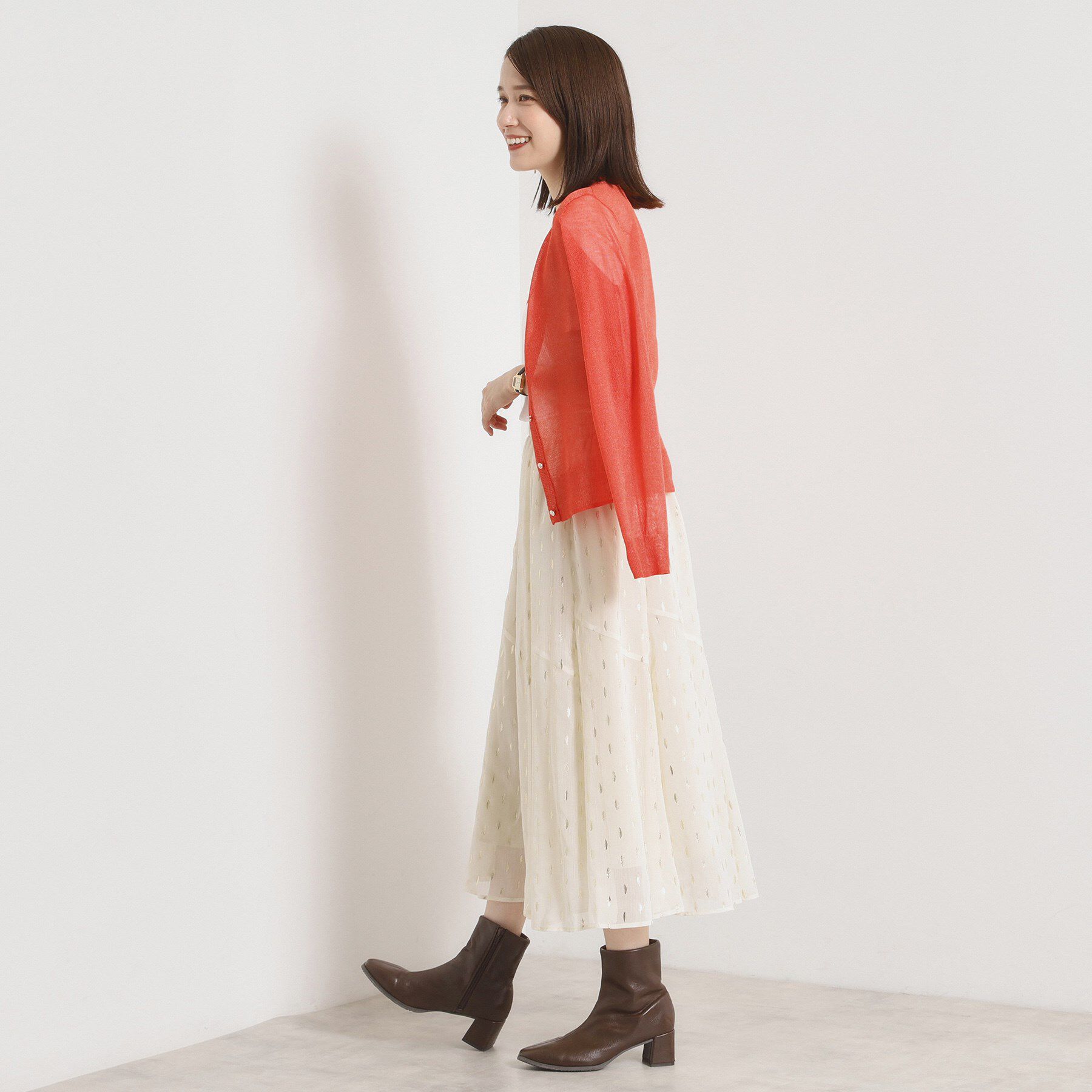 ITS&rsquo;DEMO「【手洗い可】ラメクルーカーディガン」|カーディガン|