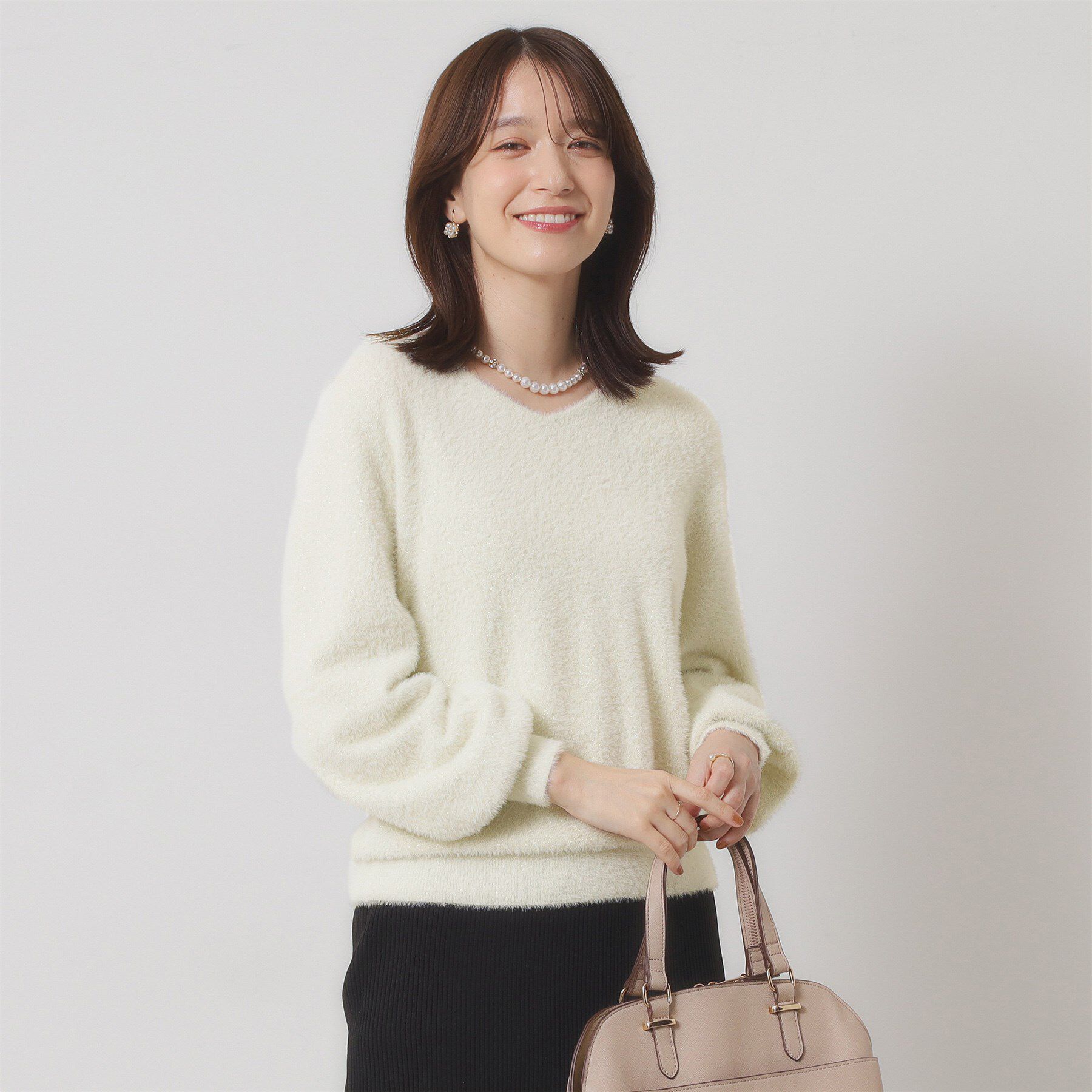 ITS&rsquo;DEMO「【手洗い可】ラメフェザーヤーンニット」|ニット・セーター|