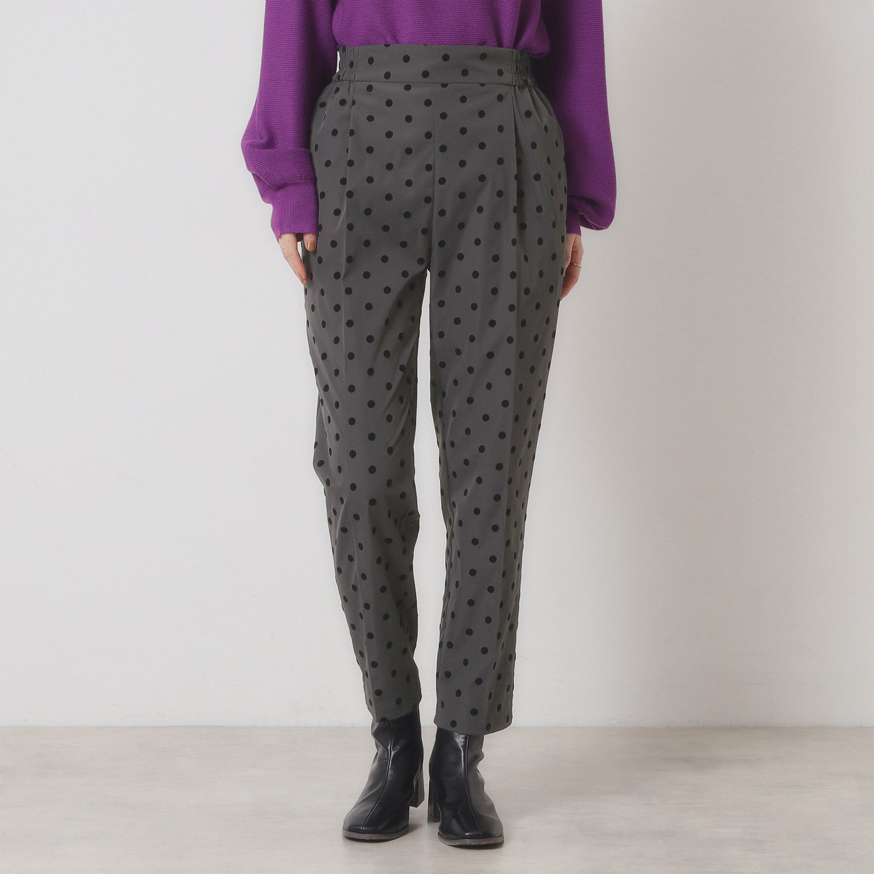 ITS&rsquo;DEMO「【手洗い可／ウエストゴム】フロッキードットパンツ」|その他|