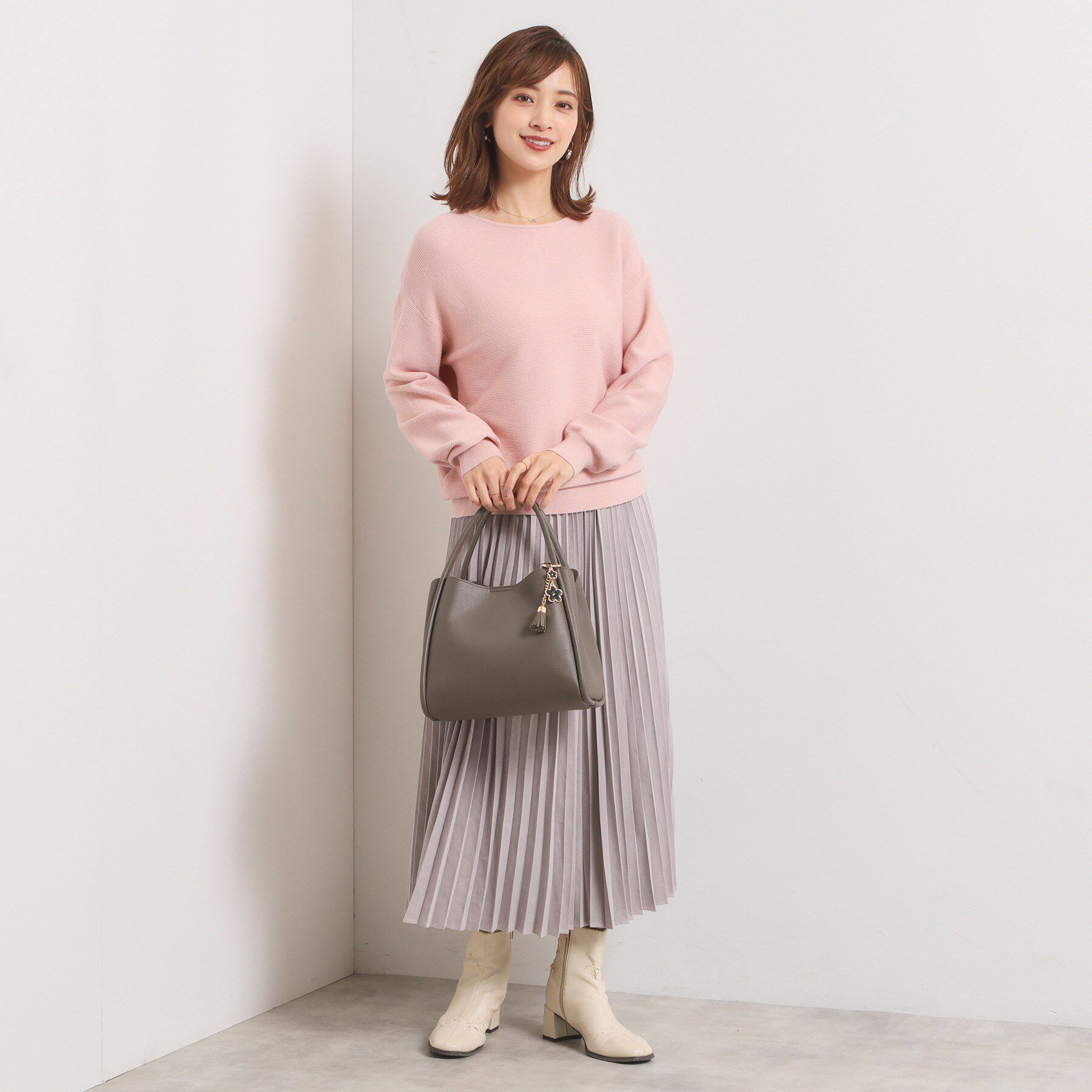 ITS&rsquo;DEMO「【2WAY】チャーム付きミニトート」|ハンドバッグ|