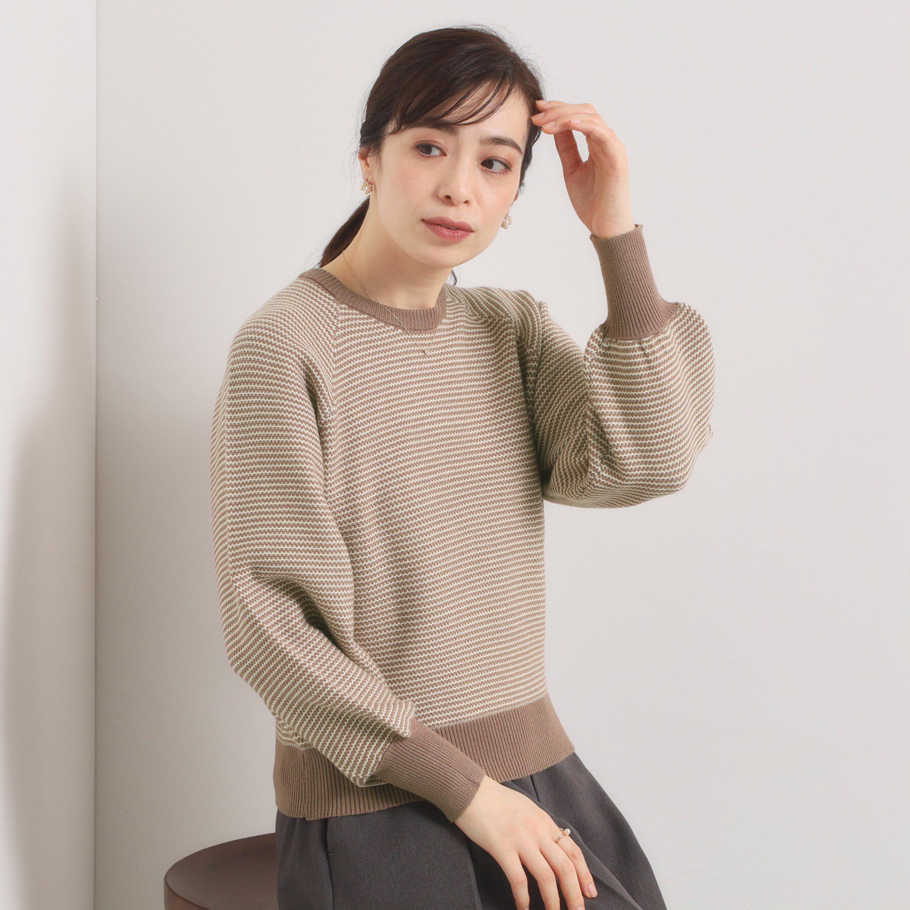 ITS&rsquo;DEMO「【手洗い可】柄編みニット」|ニット・セーター|