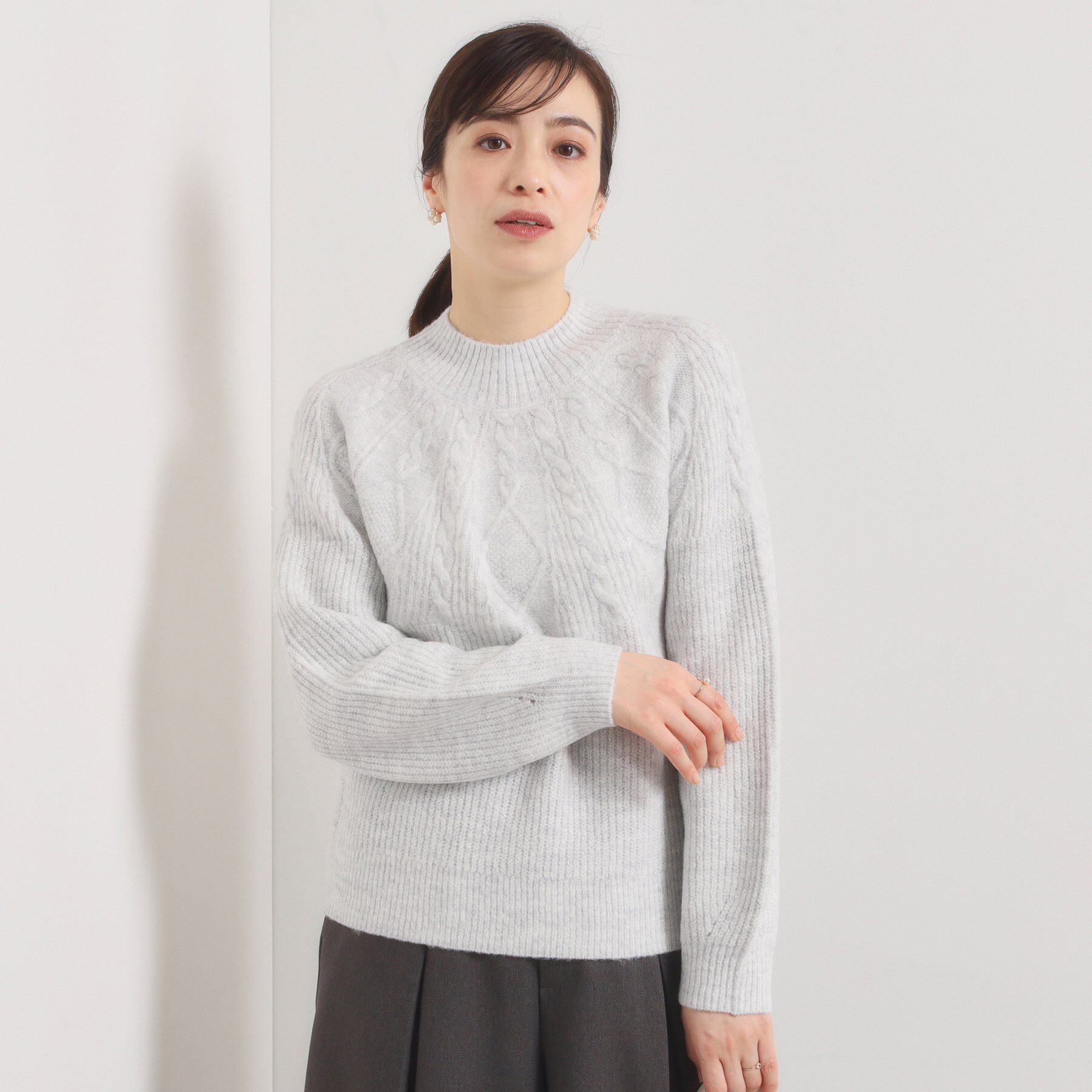 ITS&rsquo;DEMO「【手洗い可】求心ラメニット」|ニット・セーター|