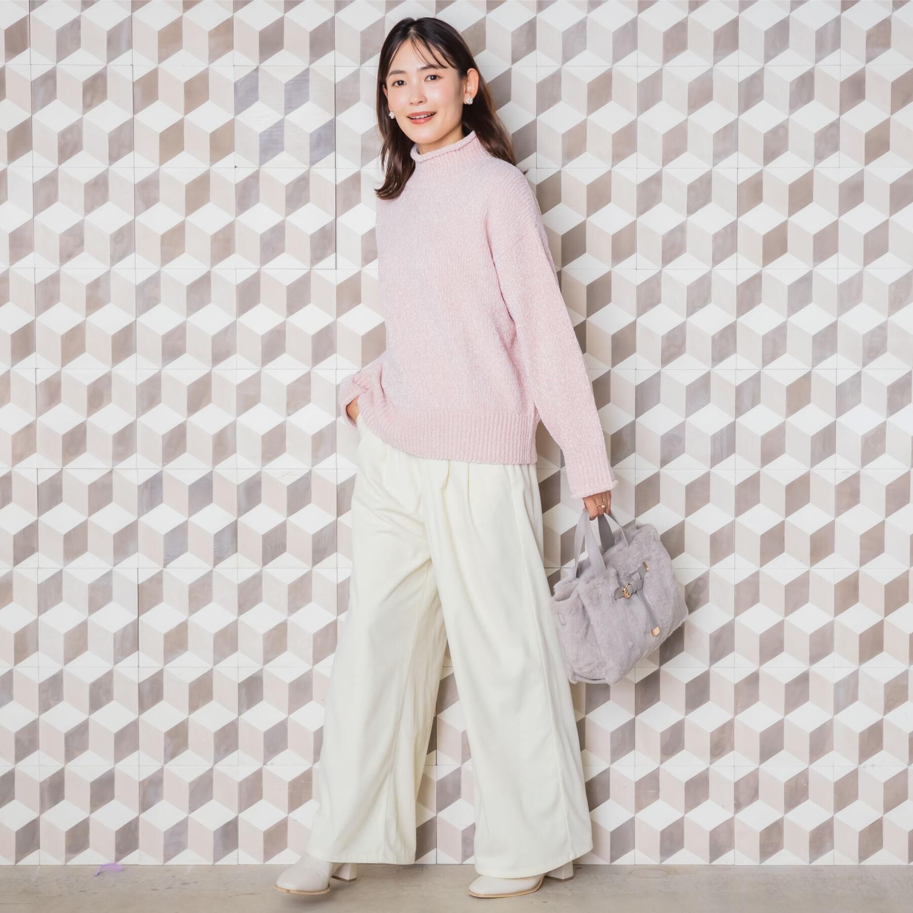 ITS&rsquo;DEMO「【手洗い可】ベロアモールニット」|ニット・セーター|