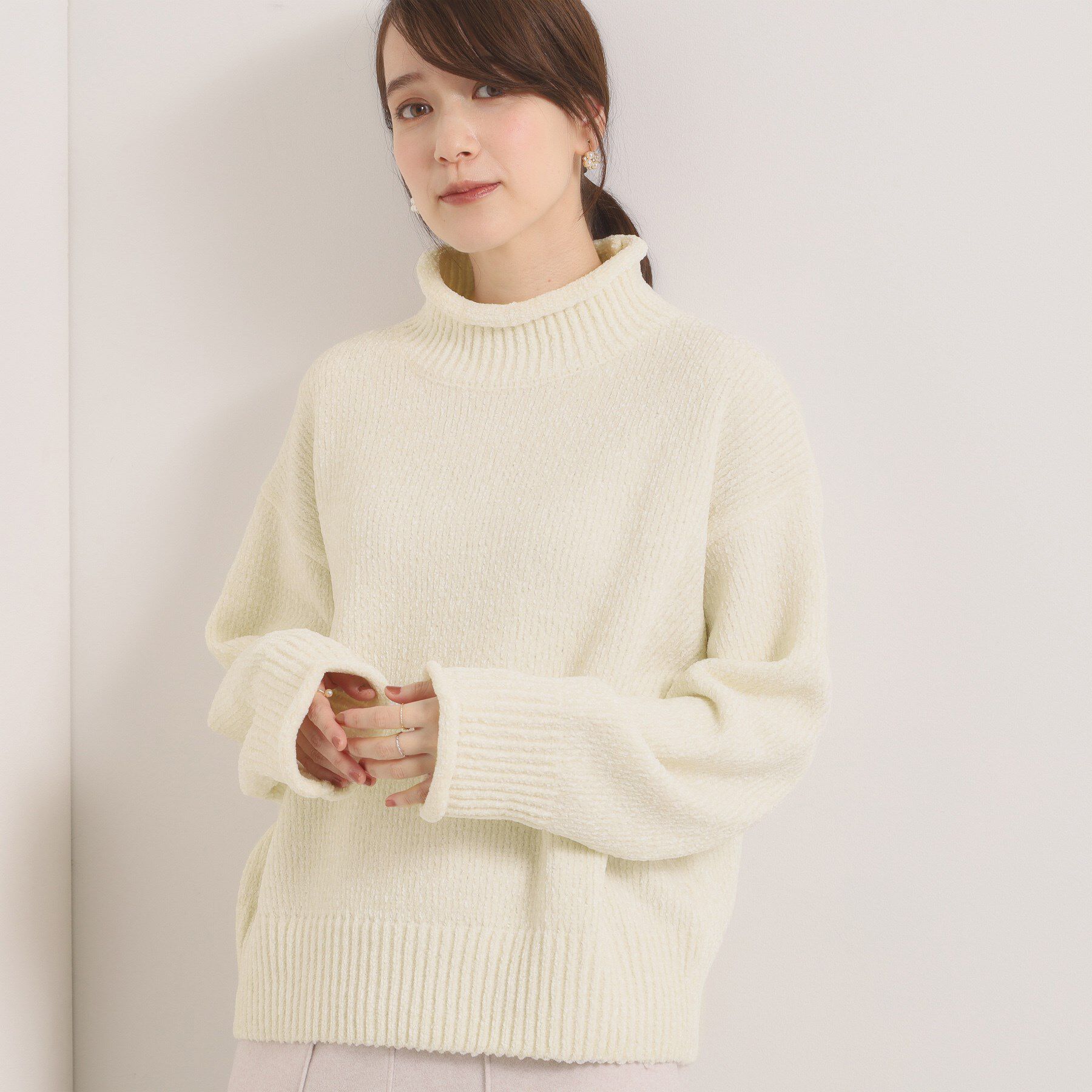 ITS&rsquo;DEMO「【手洗い可】ベロアモールニット」|ニット・セーター|