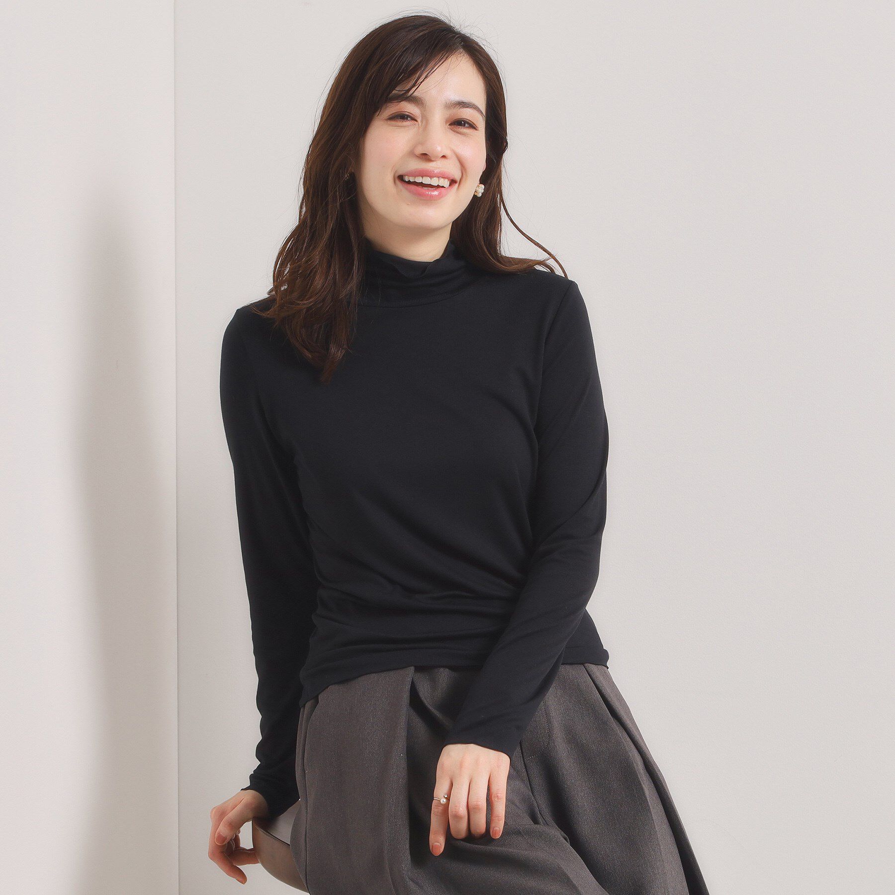 ITS&rsquo;DEMO「【調温機能付き／洗濯機OK】ハイネックインナー」|Tシャツ・カットソー|