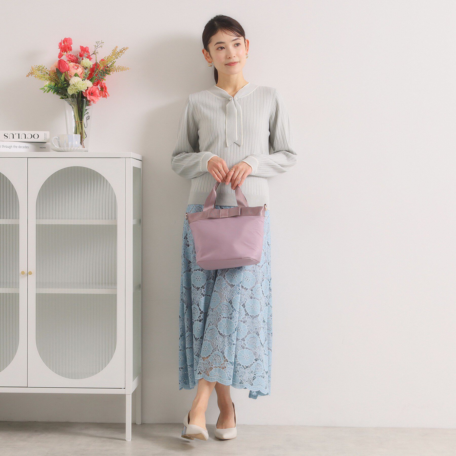 ITS&rsquo;DEMO「リボンモチーフ2WAYトート」|トートバッグ|