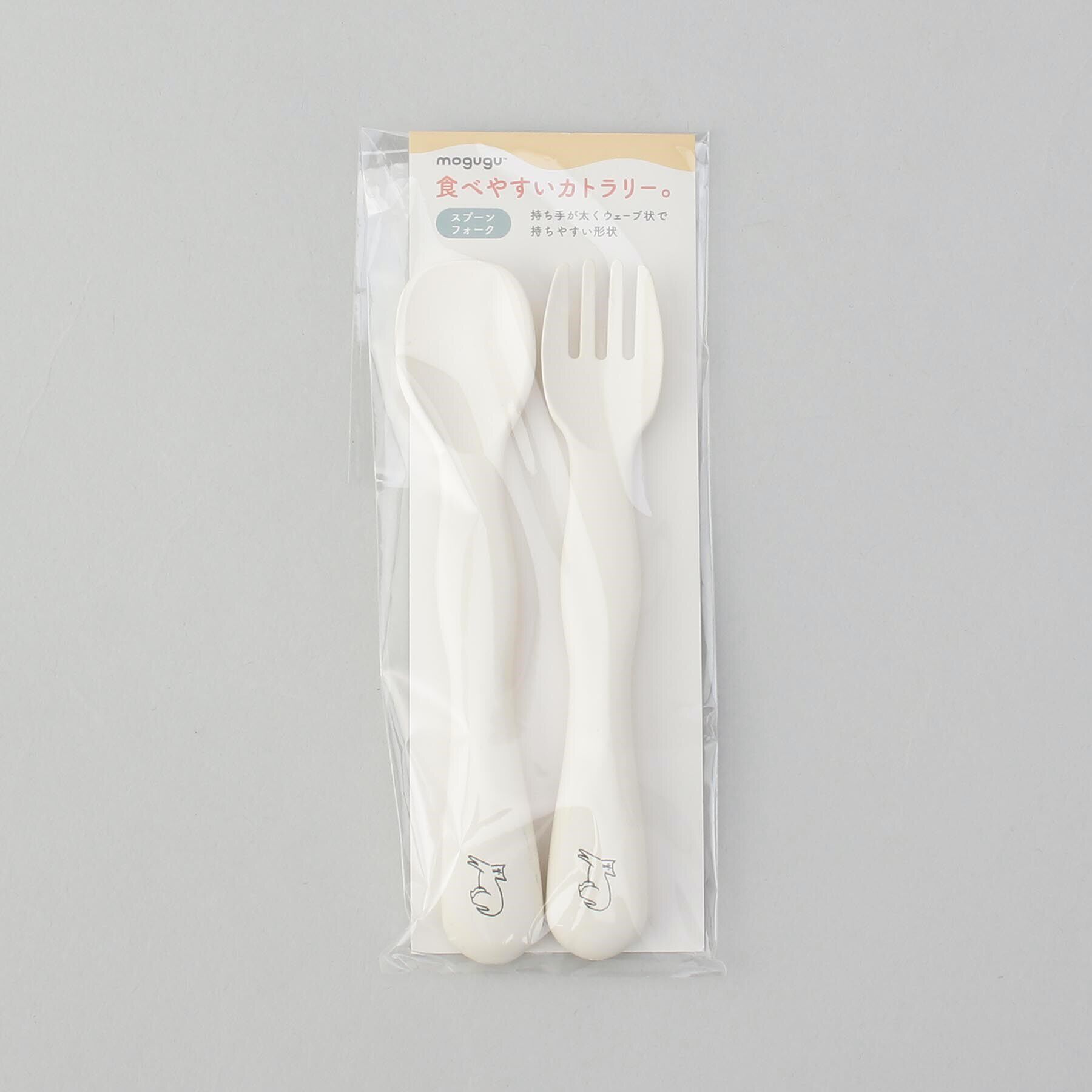 212 KITCHEN STORE「mogugu どーぶつ カトラリーセット ねこ」|その他ベビー用品|