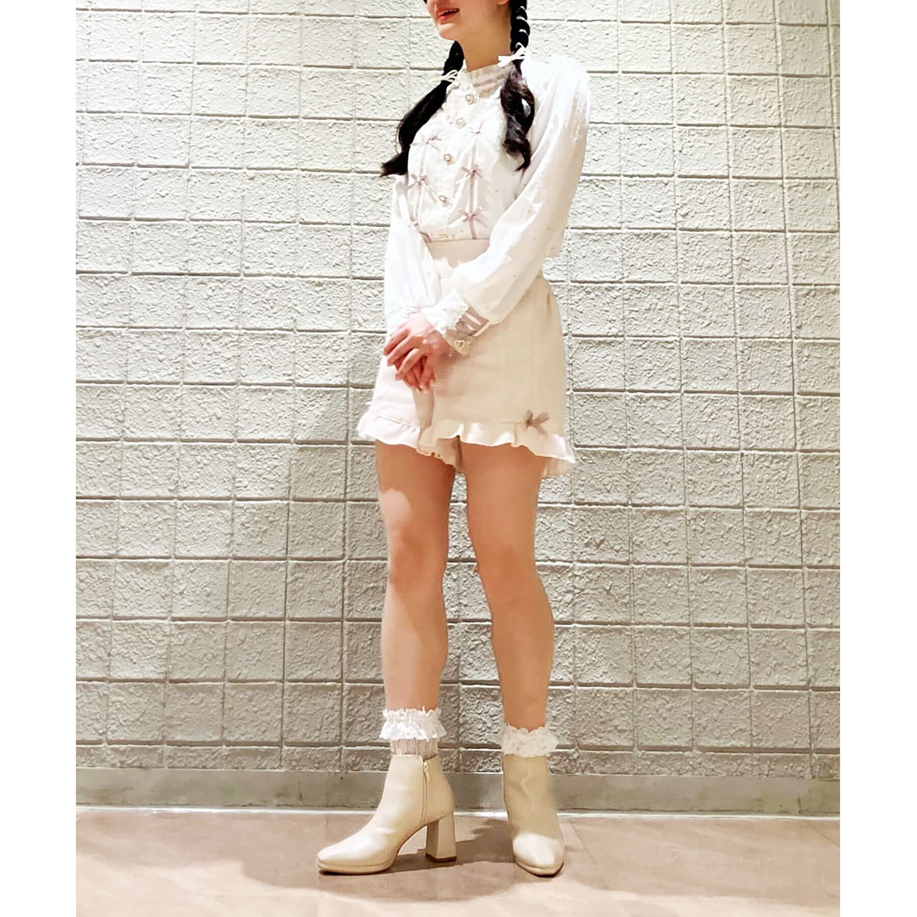 ESPERANZA「ブロックヒールショートブーツ」|ショートブーツ|